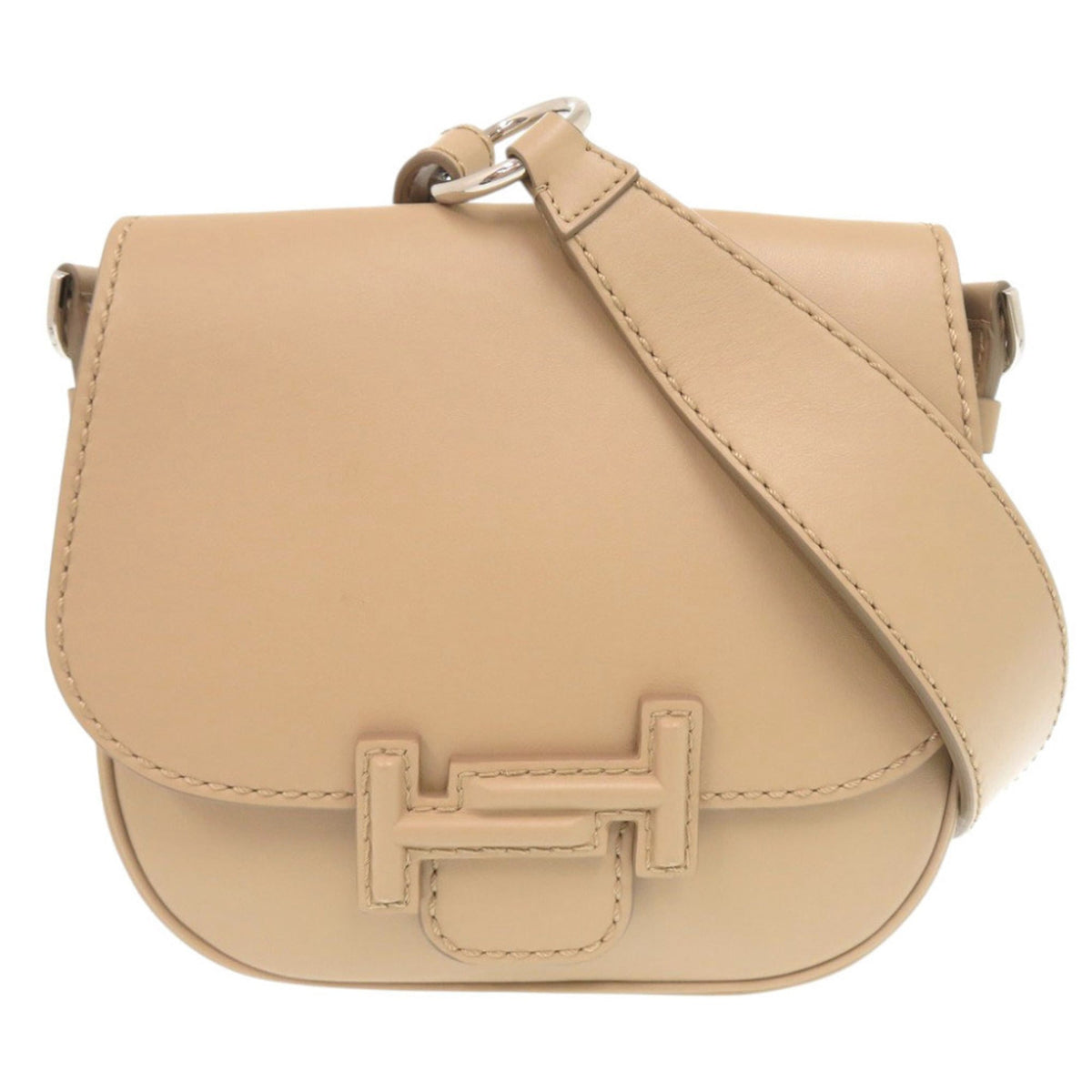 Tod's Beige Leather Shoulder Bag (Pre-Owned)