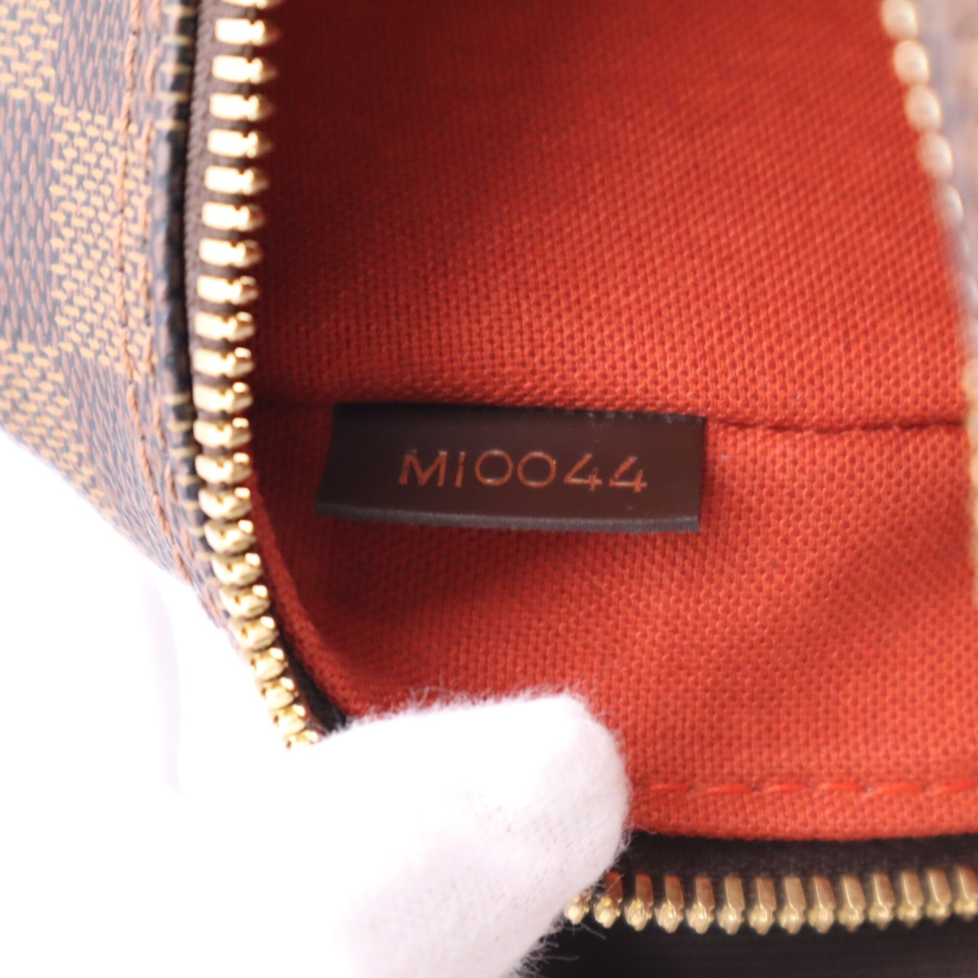 Louis Vuitton Damier Beige Brown Coated Canvas Leather Shoulder Bag (Pre-Owned)