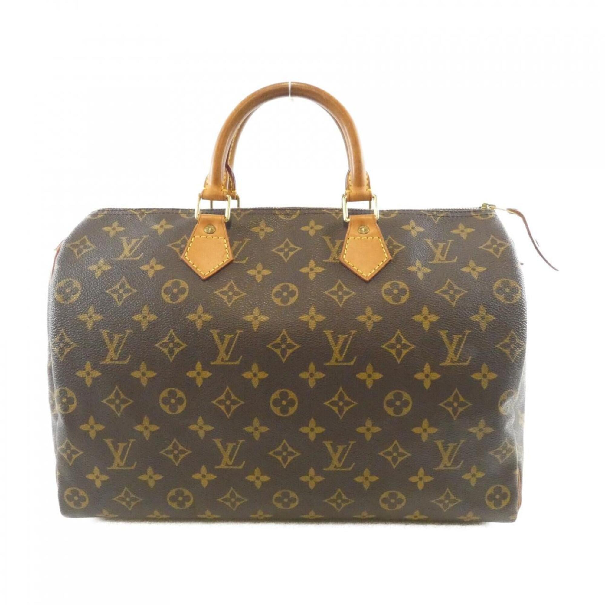 Louis Vuitton Monogram Marron Coated Canvas Boston Bag (Pre-Owned)