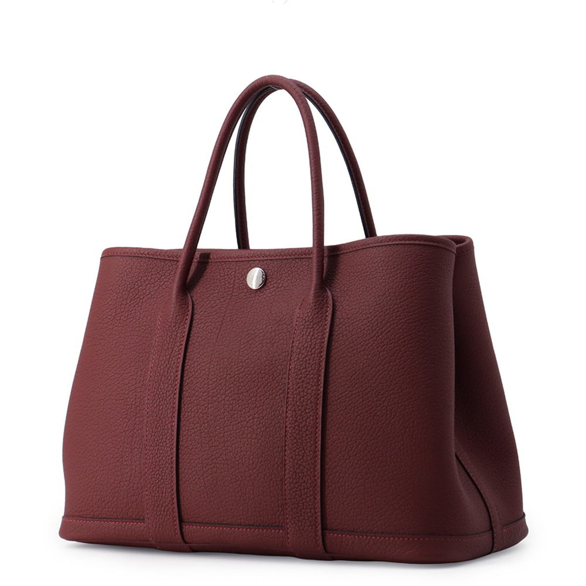 Hermes Rouge H Negonda Leather Tote Bag