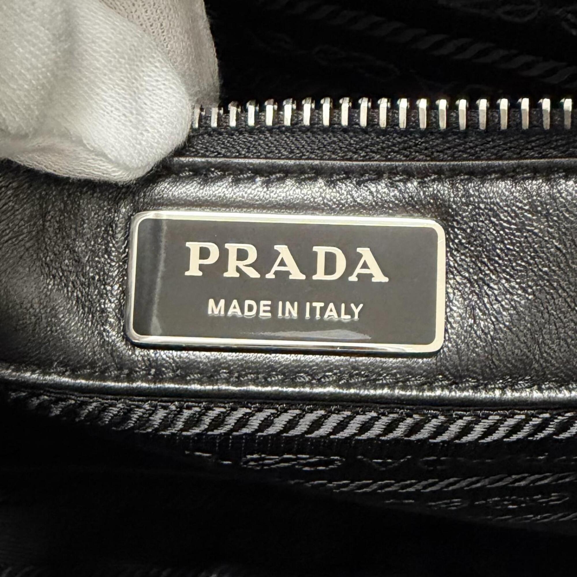 Prada Black Leather Shoulder Bag (Pre-Owned)