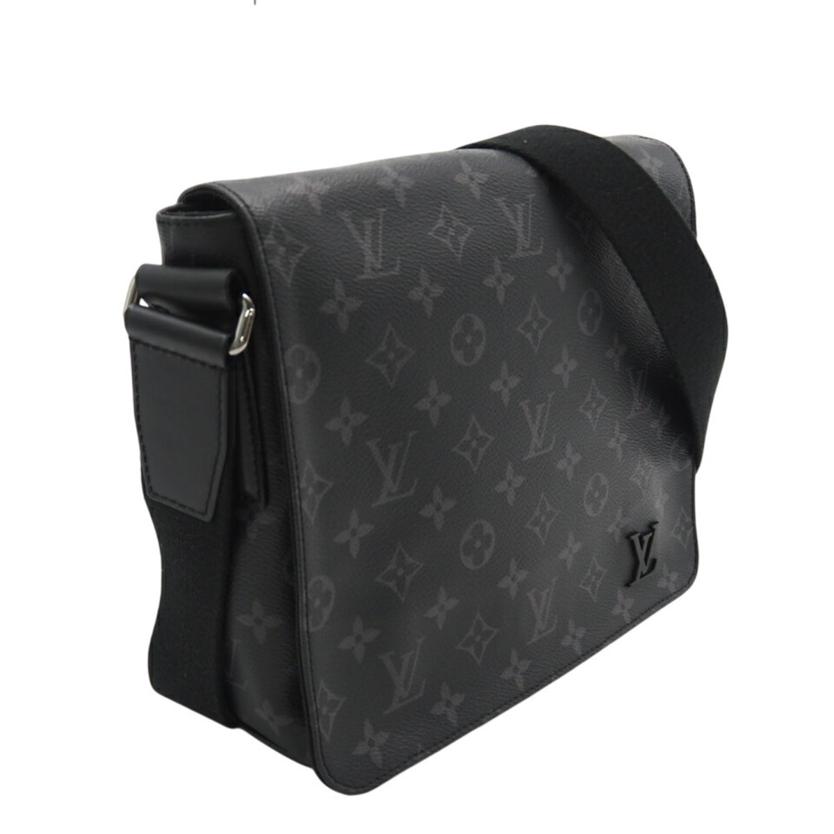 Louis Vuitton Gray Coated Canvas Shoulder Bag (Pre-Owned)
