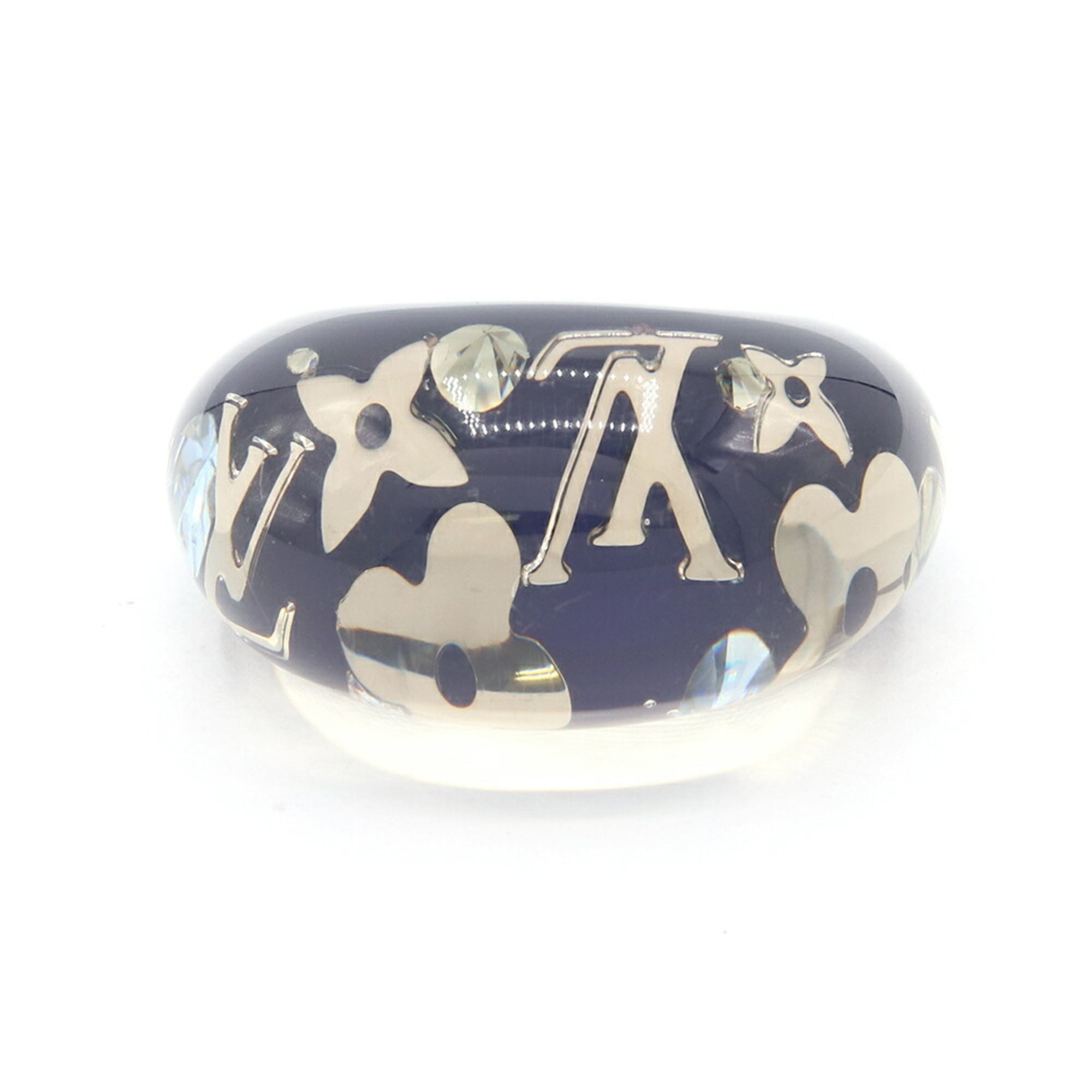 Louis Vuitton Navy Resin Band Ring (Pre-Owned)