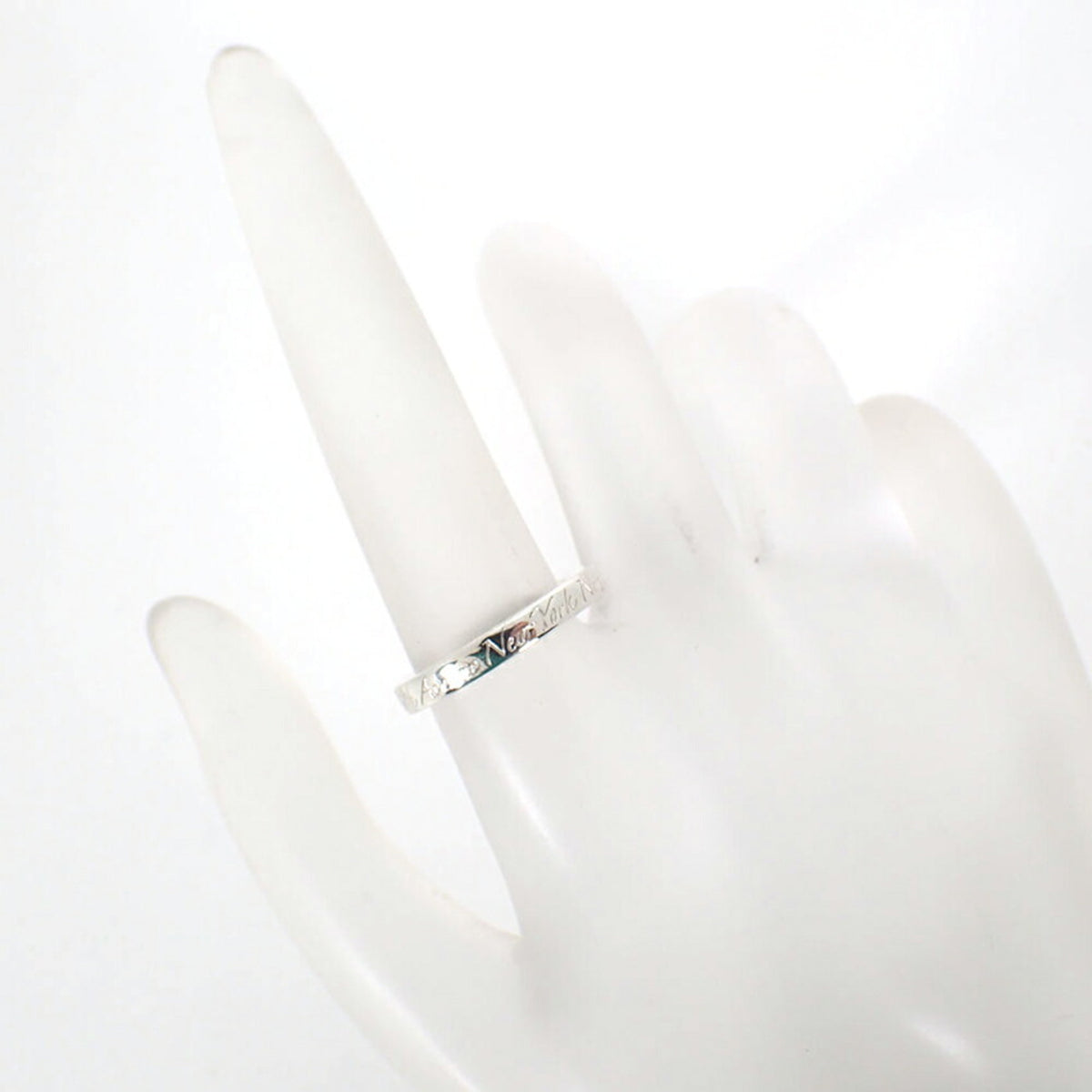 Tiffany Sterling Silver 925 Band Ring (Pre-Owned)