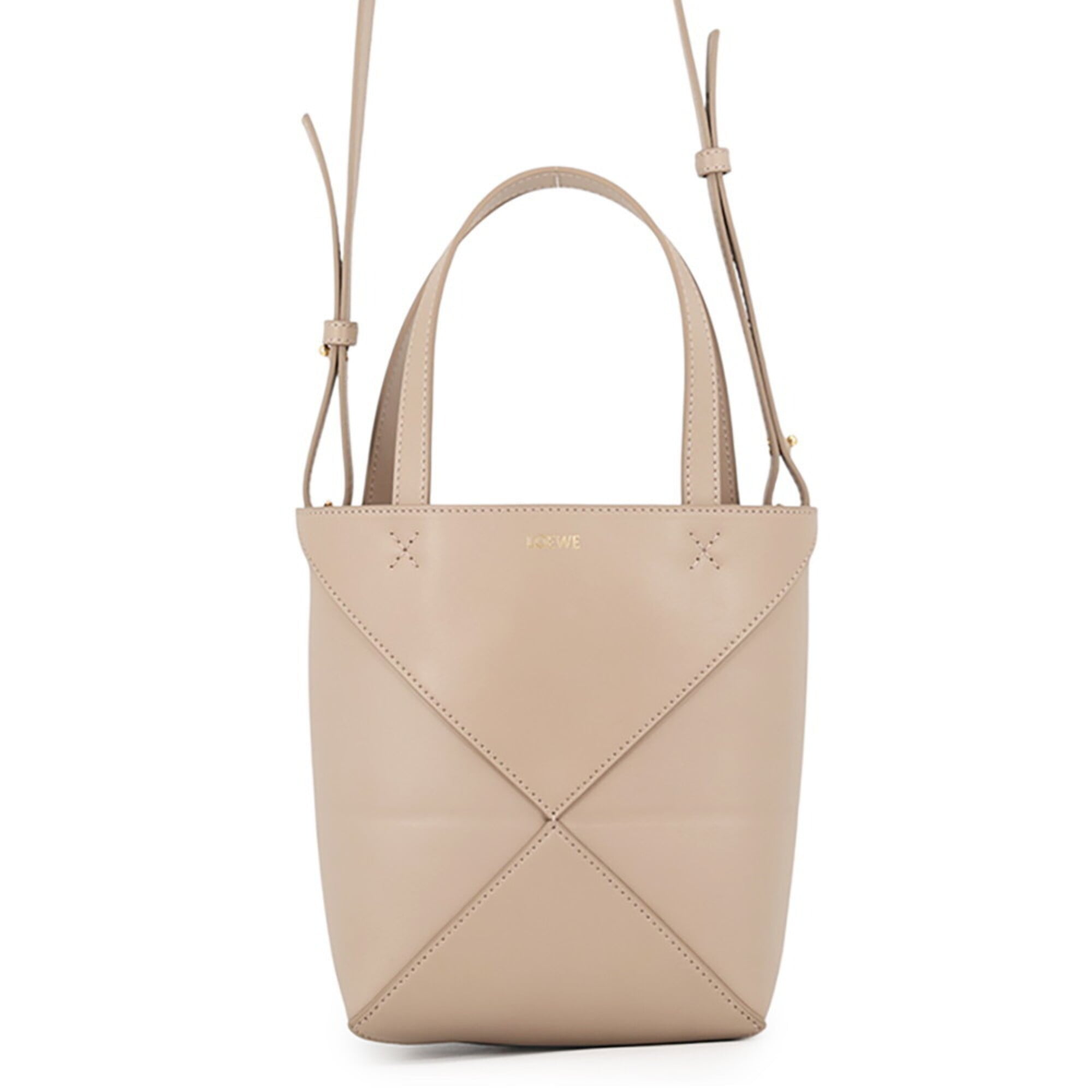 Loewe Sand Leather Handbag Tote Bag (Pre-Owned)
