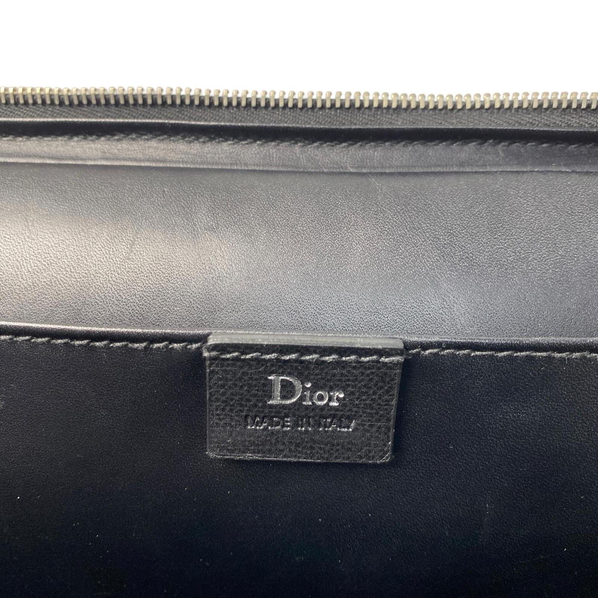 Dior Homme Black Leather Handbag (Pre-Owned)