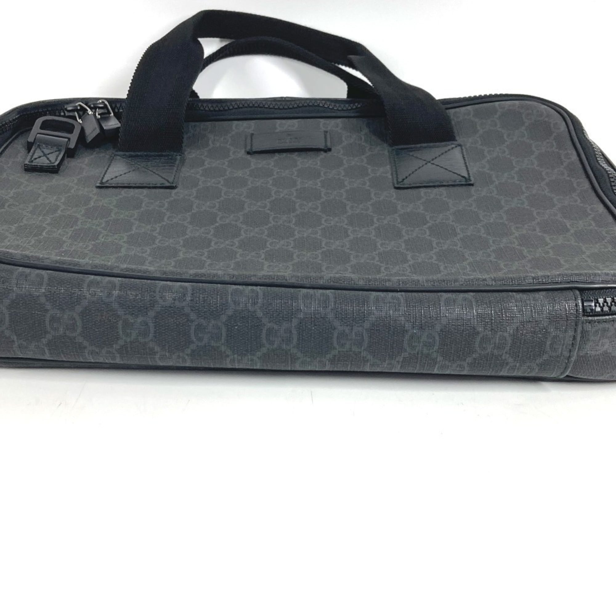 Gucci Black Gg Supreme Handbag Tote Bag (Pre-Owned)