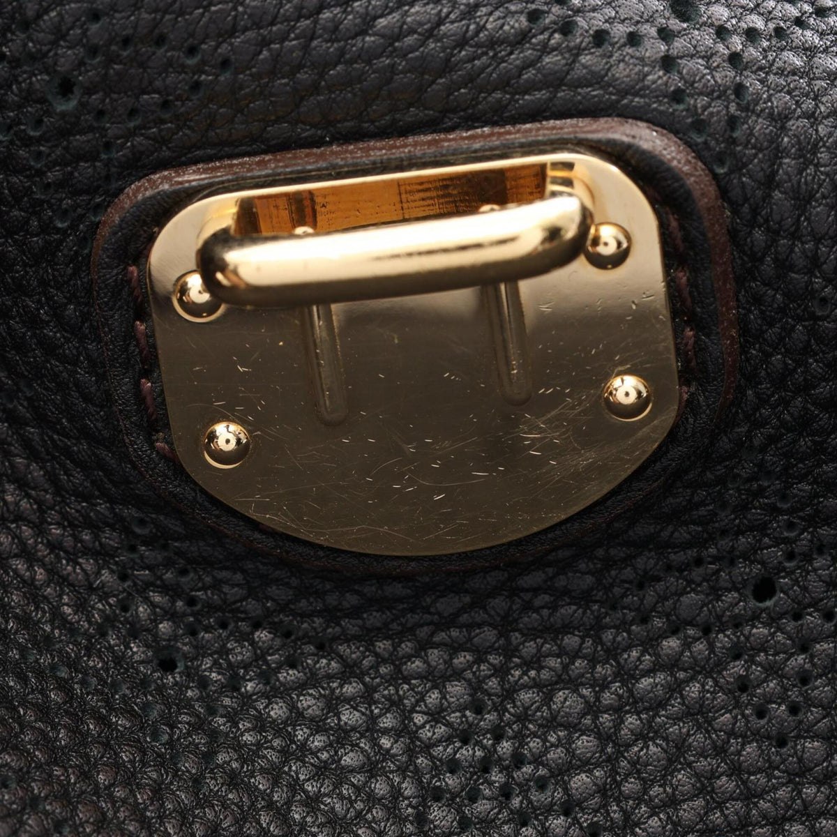 Louis Vuitton Black Noir Leather Handbag Shoulder Bag (Pre-Owned)
