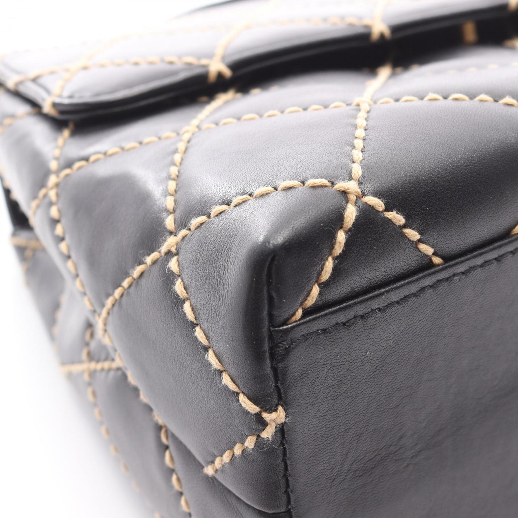 Chanel Black Leather Handbag (Pre-Owned)