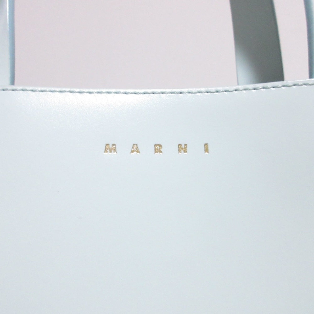 Marni Light Blue Yellow Leather Shoulder Bag (Pre-Owned)