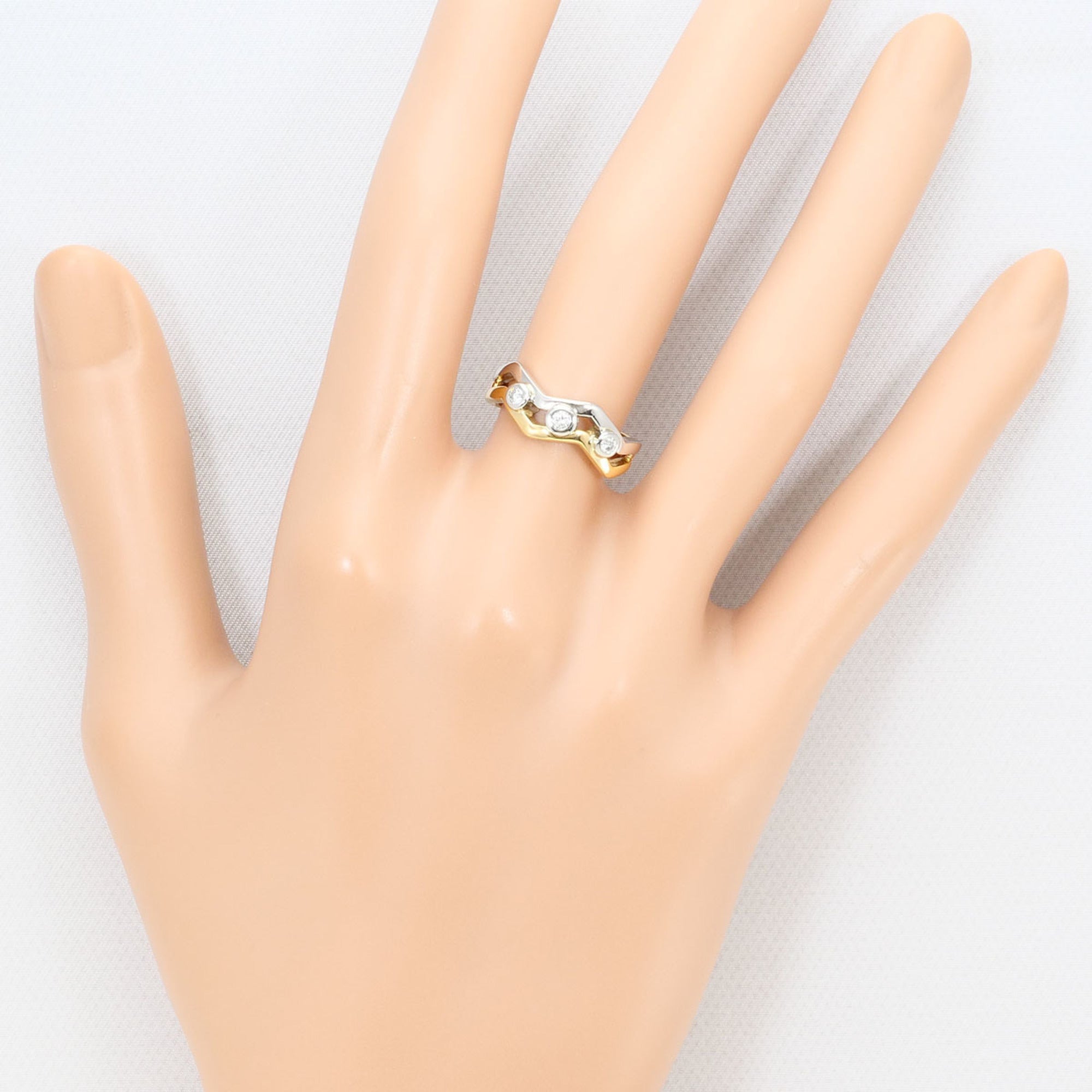 Unbranded Platinum Yellow Gold Yellow Gold (18K) Platinum 900 Band Ring (Pre-Owned)