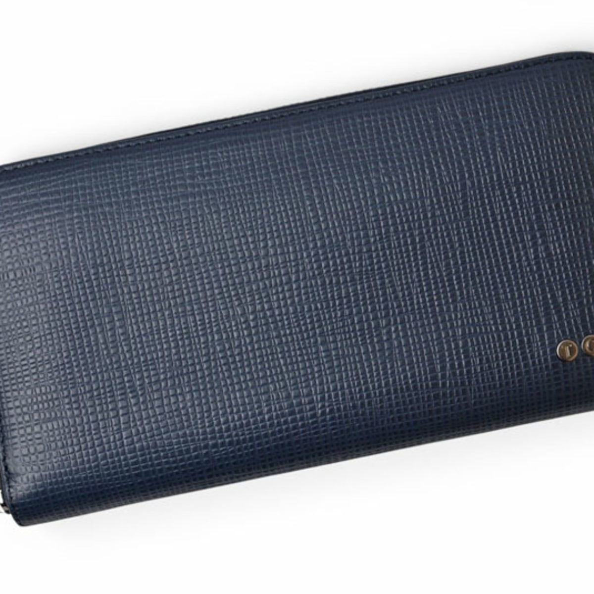 Tod's Navy Leather Long Wallet (Bi-Fold) (Pre-Owned)