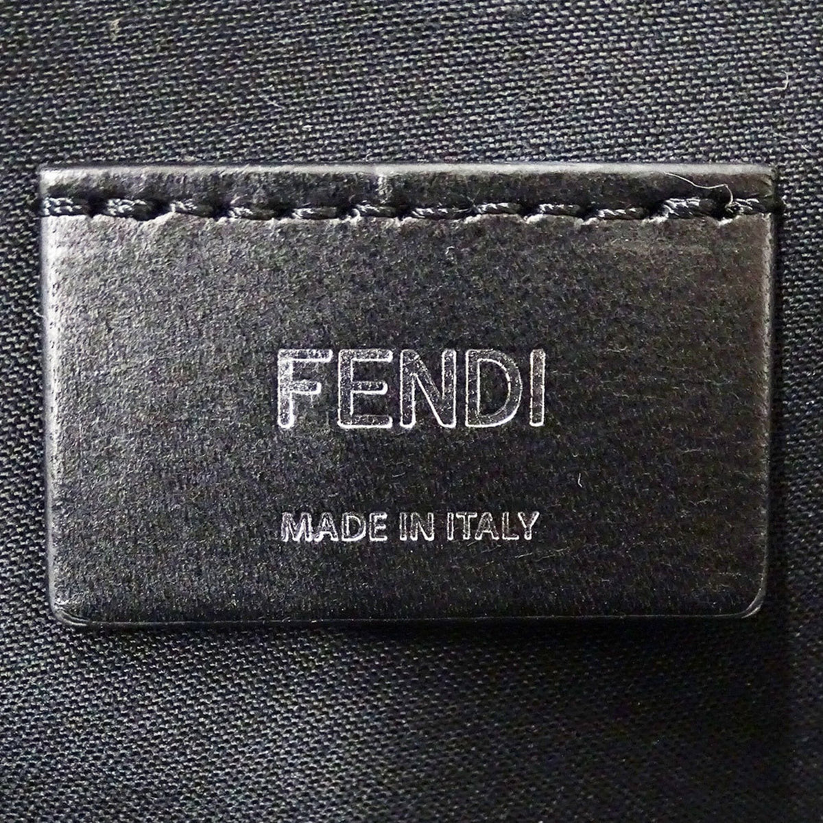 Fendi Black Yellow Leather Pvc Messenger Bag Shoulder Bag (Pre-Owned)
