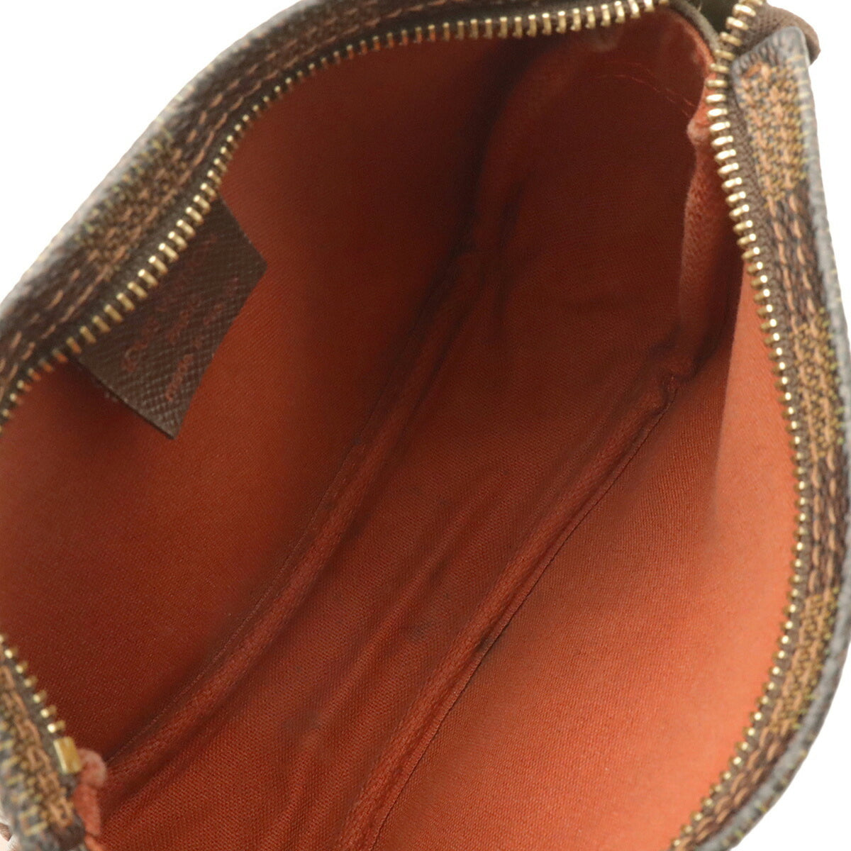 Louis Vuitton Black Brown Damier Canvas Damier Canvas Handbag Pochette Pouch Shoulder Bag (Pre-Owned)