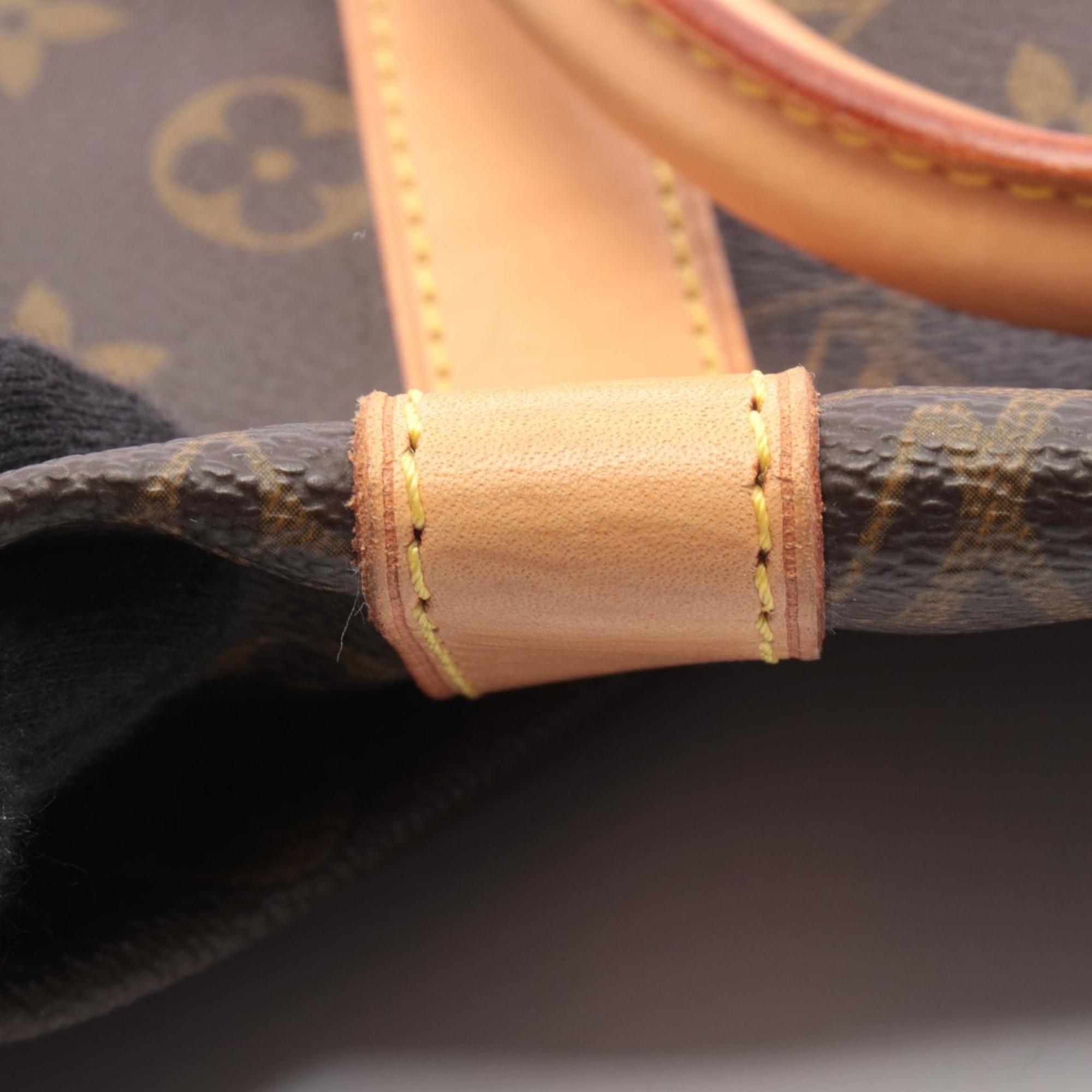 Louis Vuitton Brown Coated Canvas Leather Boston Bag Handbag (Pre-Owned)