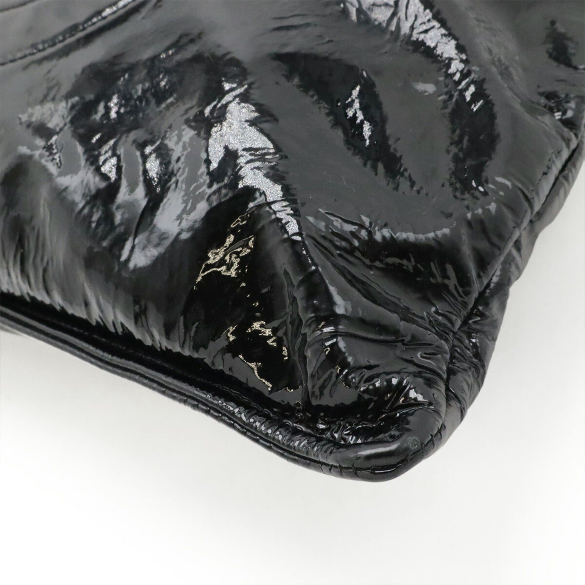 Chanel Black Leather Shoulder Bag Tote Bag (Pre-Owned)