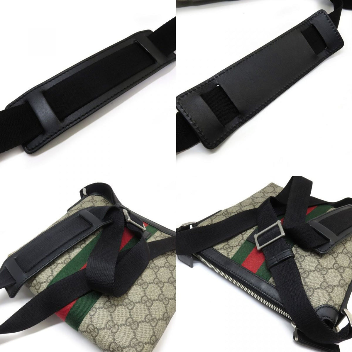Gucci Sherry Line Beige Shoulder Bag (Pre-Owned)