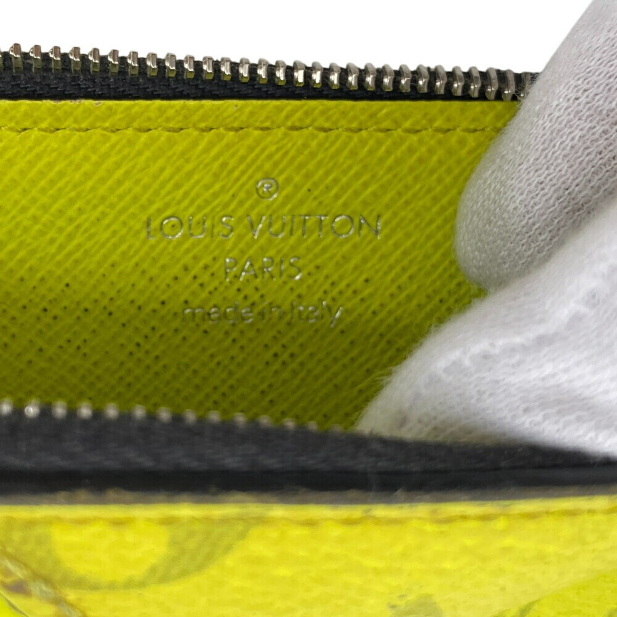 Louis Vuitton Yellow Taigarama Wallet (Bi-Fold) (Pre-Owned)