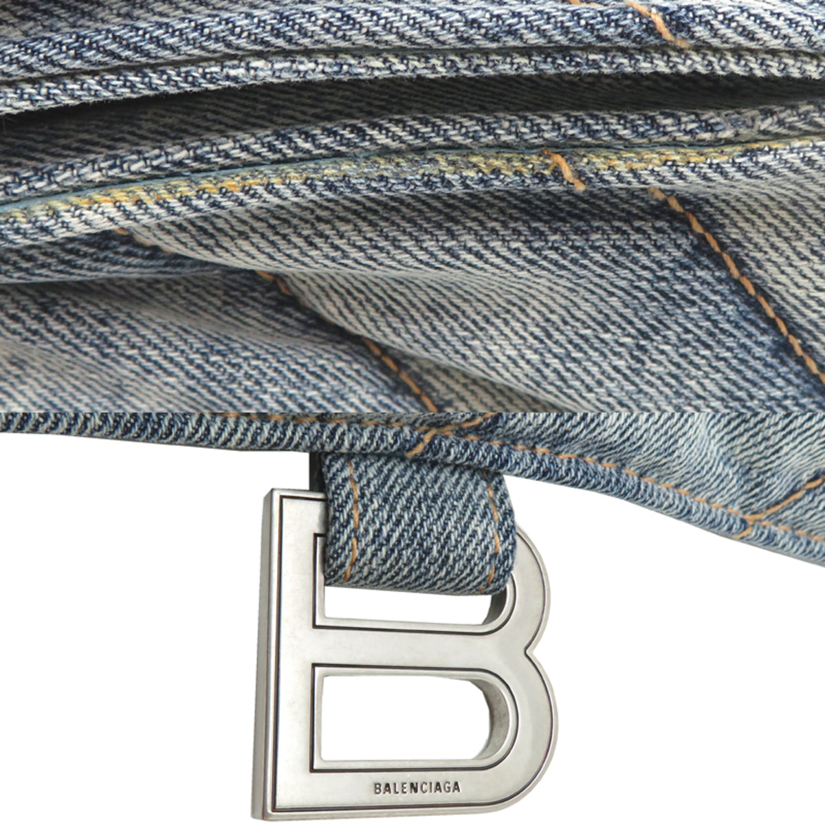 Balenciaga Blue Denim Shoulder Bag (Pre-Owned)