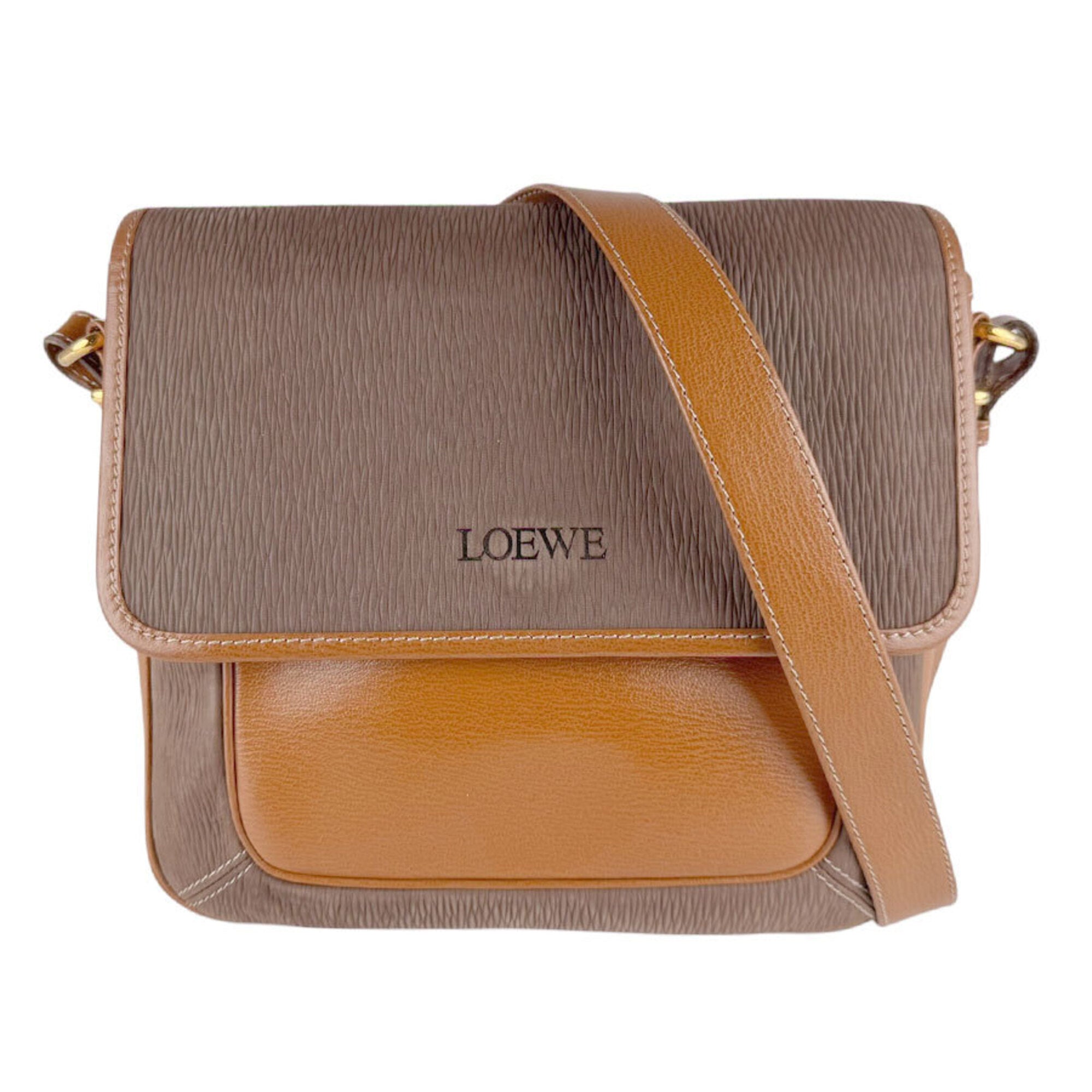 Loewe Brown Leather Shoulder Bag (Pre-Owned)