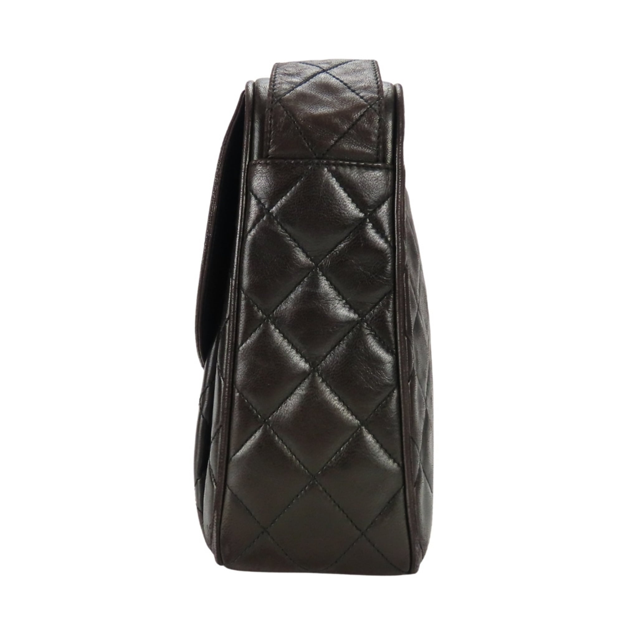 Chanel Black Quilting Leather Shoulder Bag (Pre-Owned)