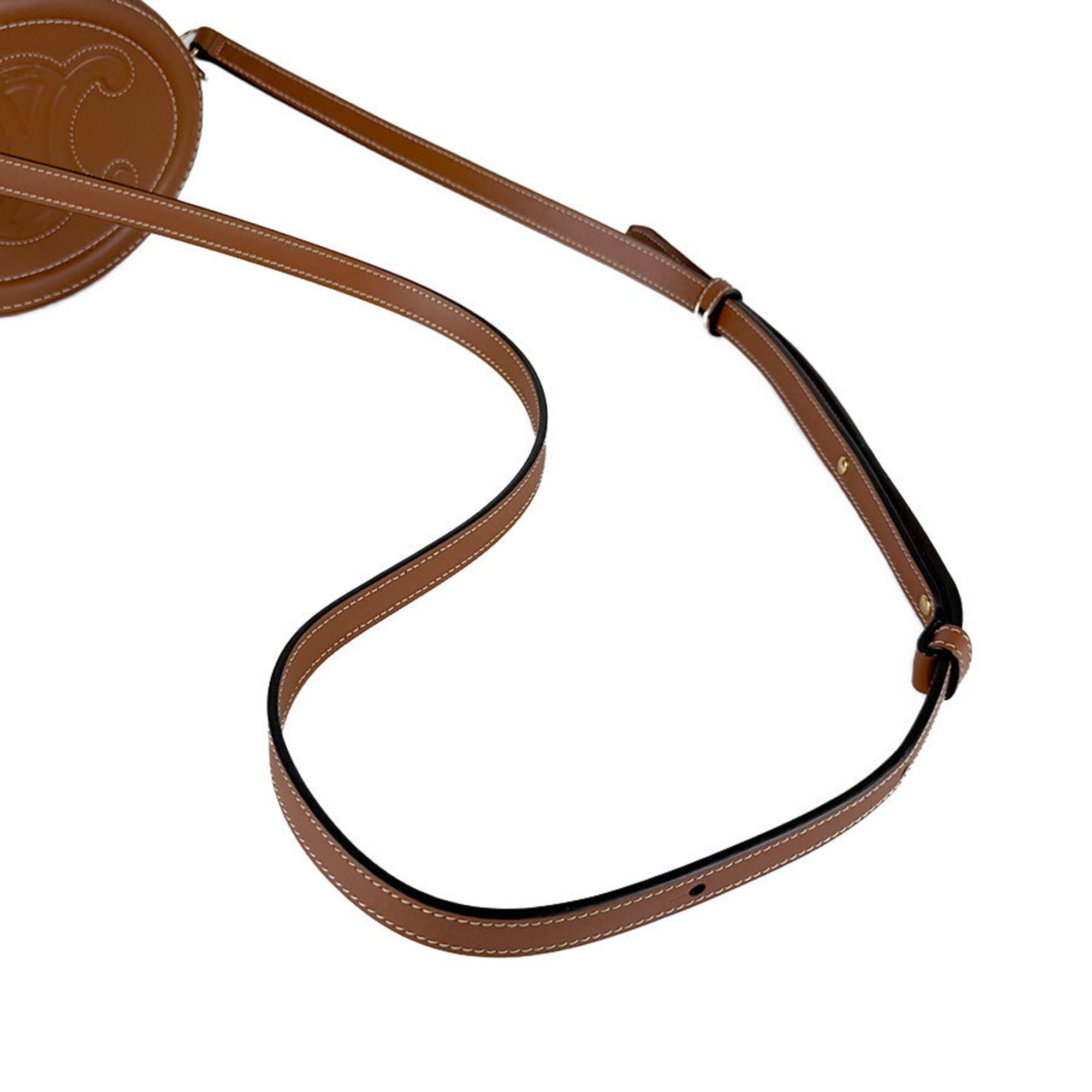 Celine Brown Leather Shoulder Bag (Pre-Owned)