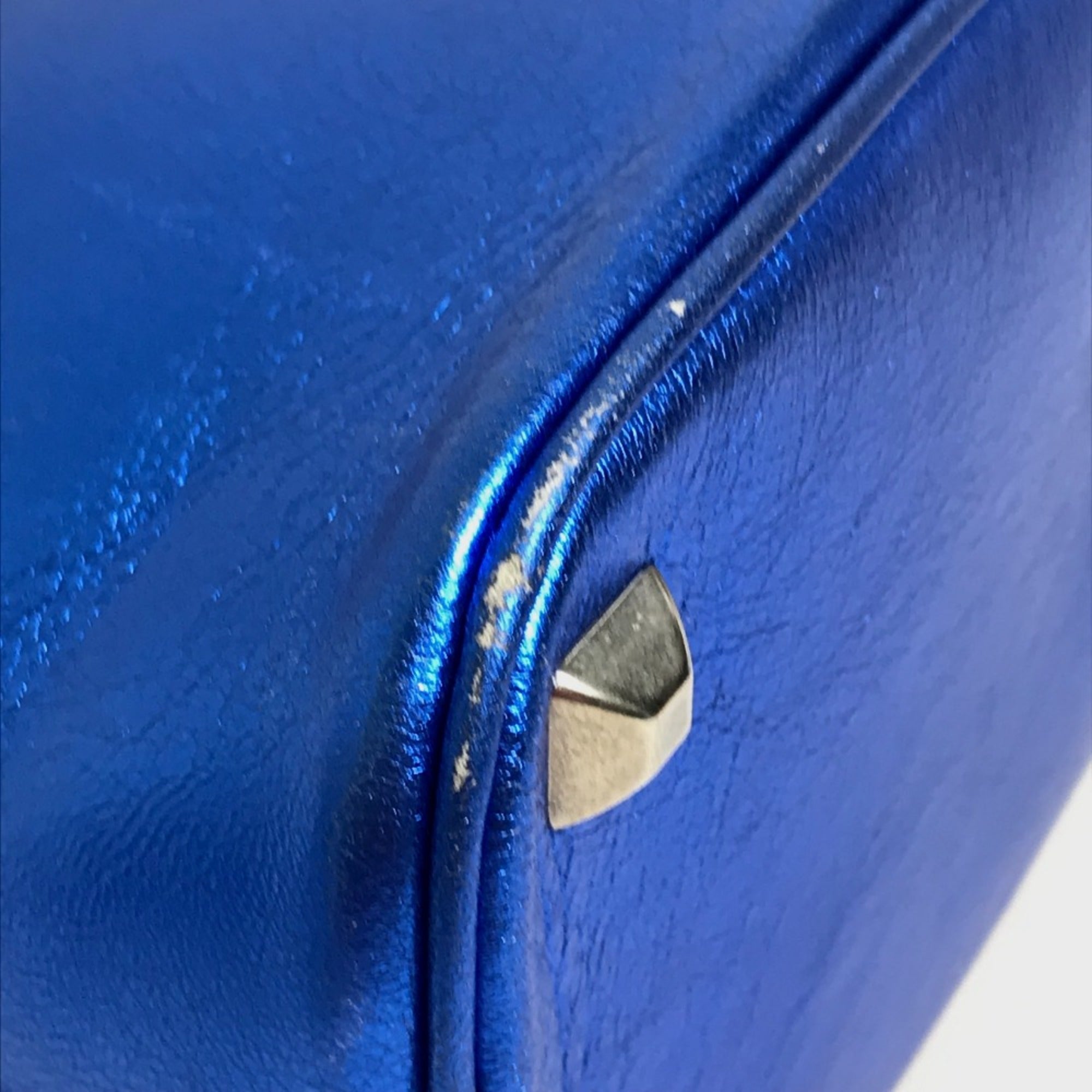 Maison Margiela Blue Leather Shoulder Bag (Pre-Owned)