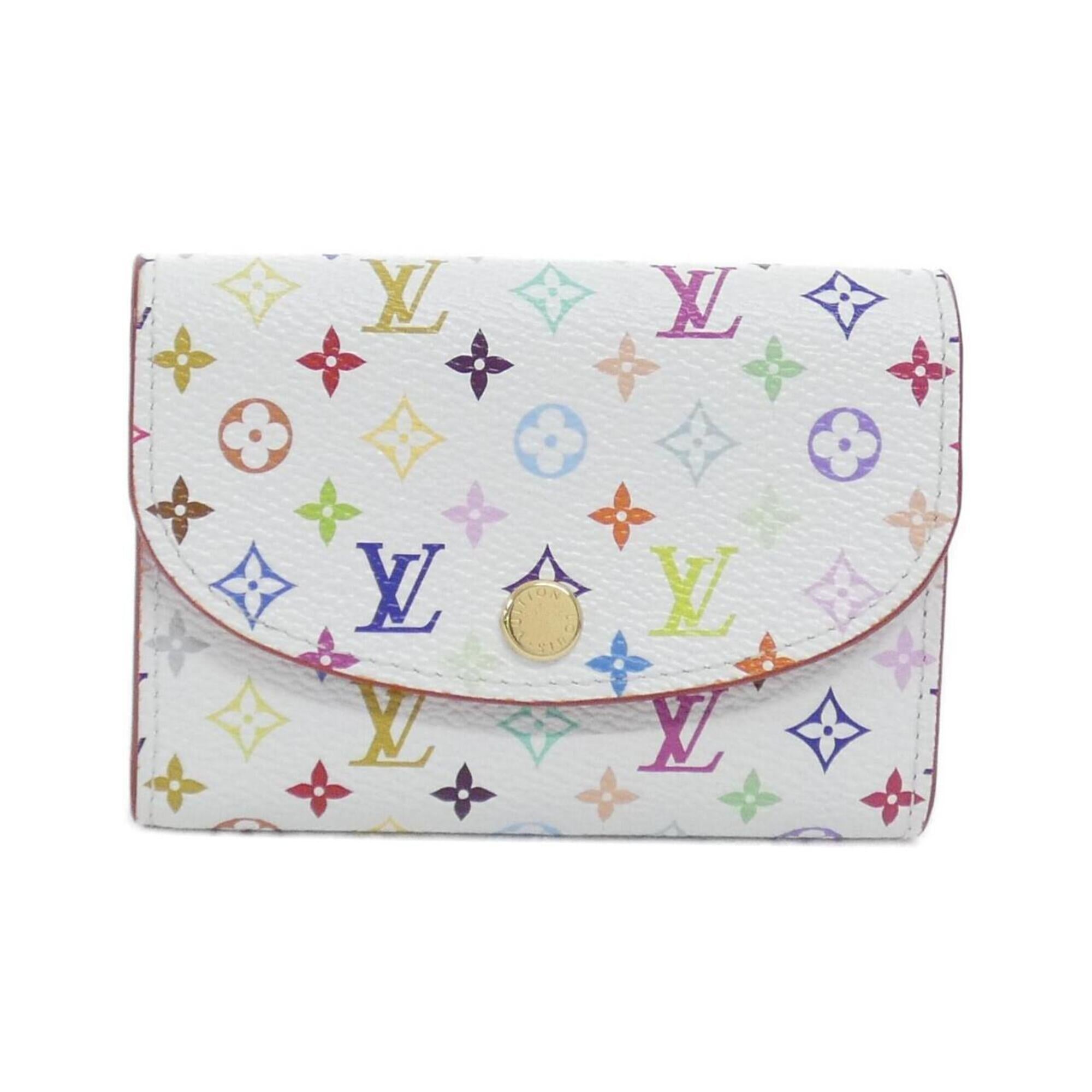 Louis Vuitton Pink White Coated Canvas Coin Purse/Coin Case (Pre-Owned)