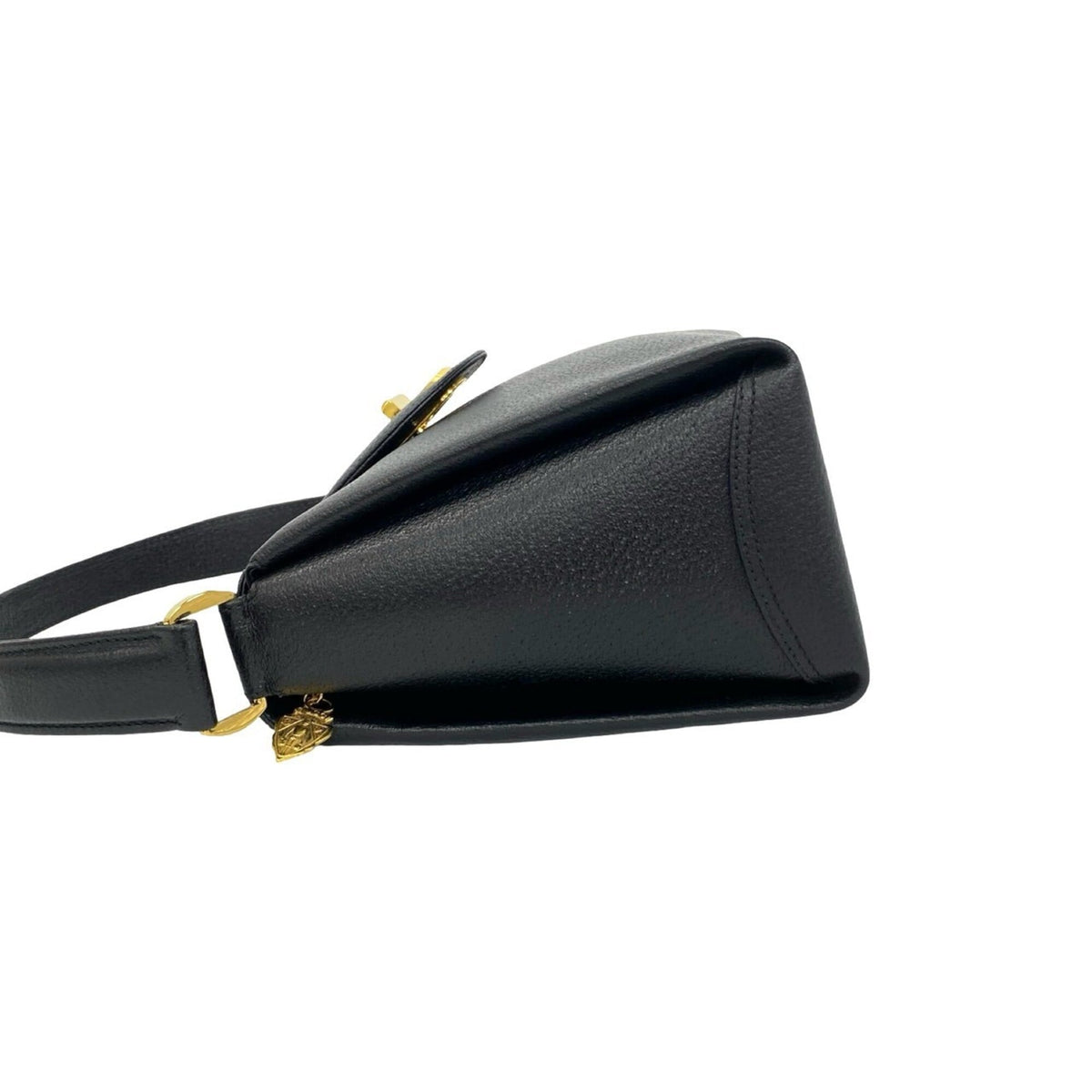 Gucci Black Leather Handbag Tote Bag (Pre-Owned)