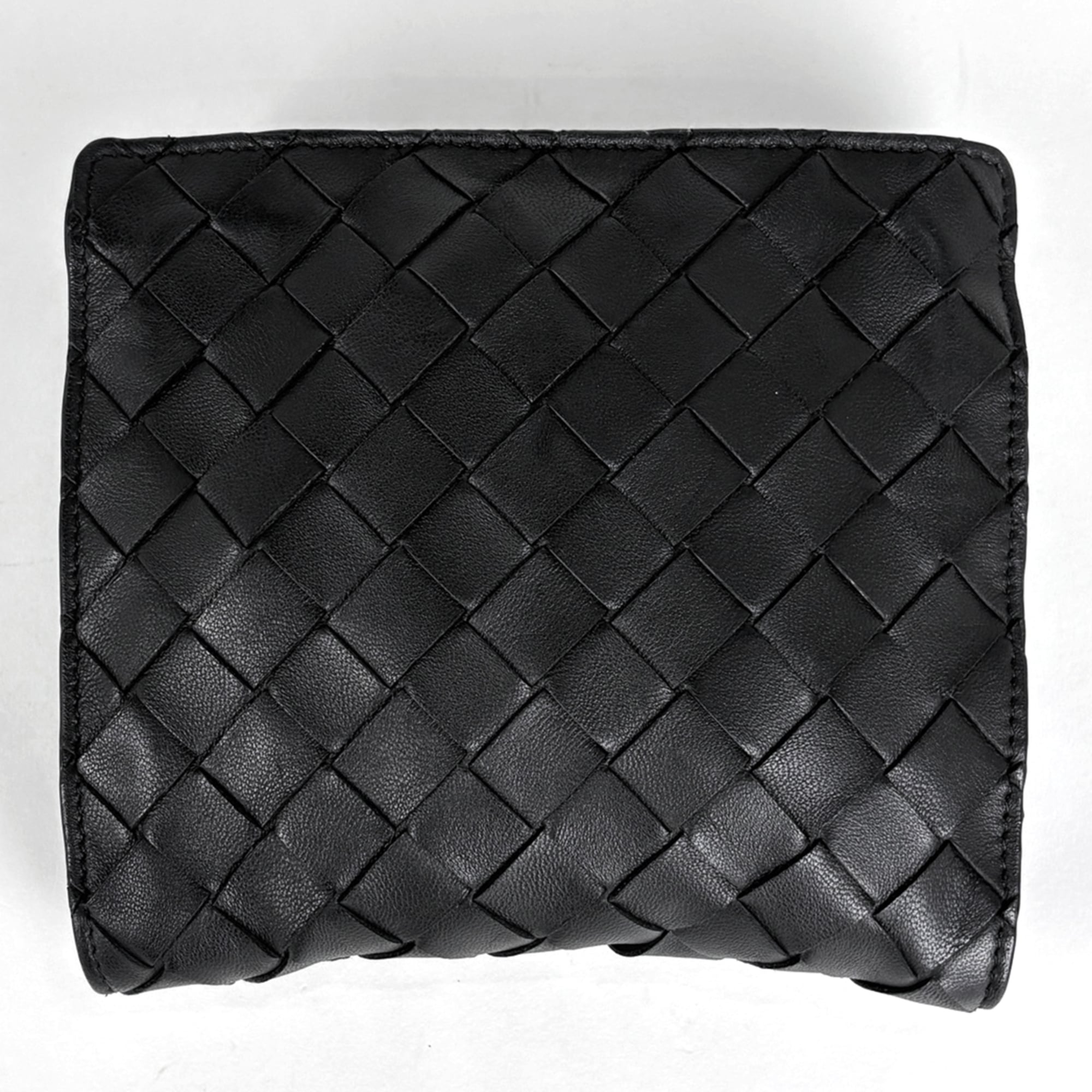 Bottega Veneta Intrecciato Black Green Leather Nylon Eco-Bag Shoulder Bag (Pre-Owned)
