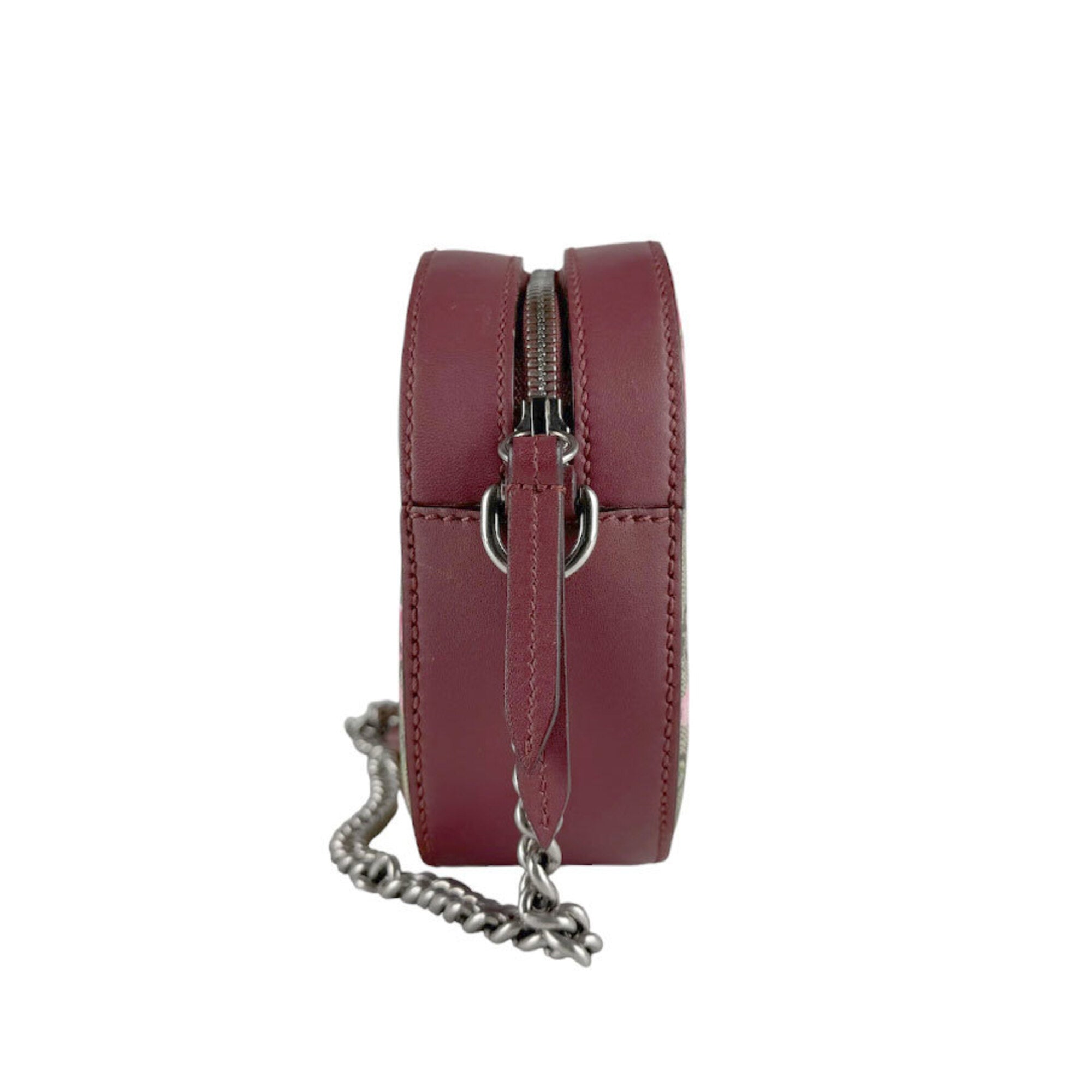 Gucci Brown Pink Gg Supreme Shoulder Bag (Pre-Owned)