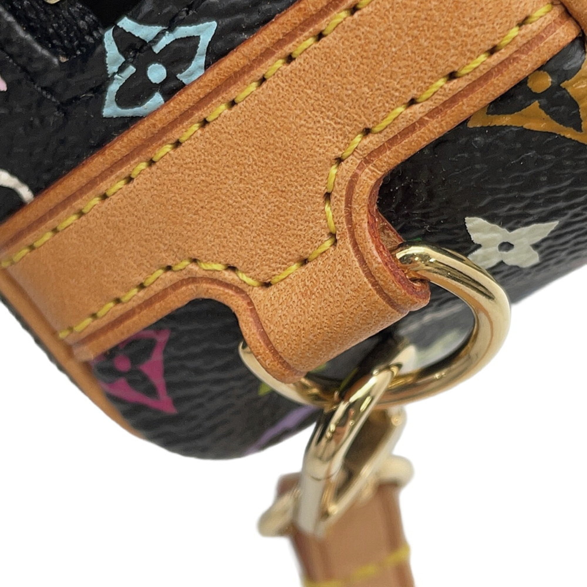 Louis Vuitton Brown Noir Monogram Multicolore Pouch (Pre-Owned)