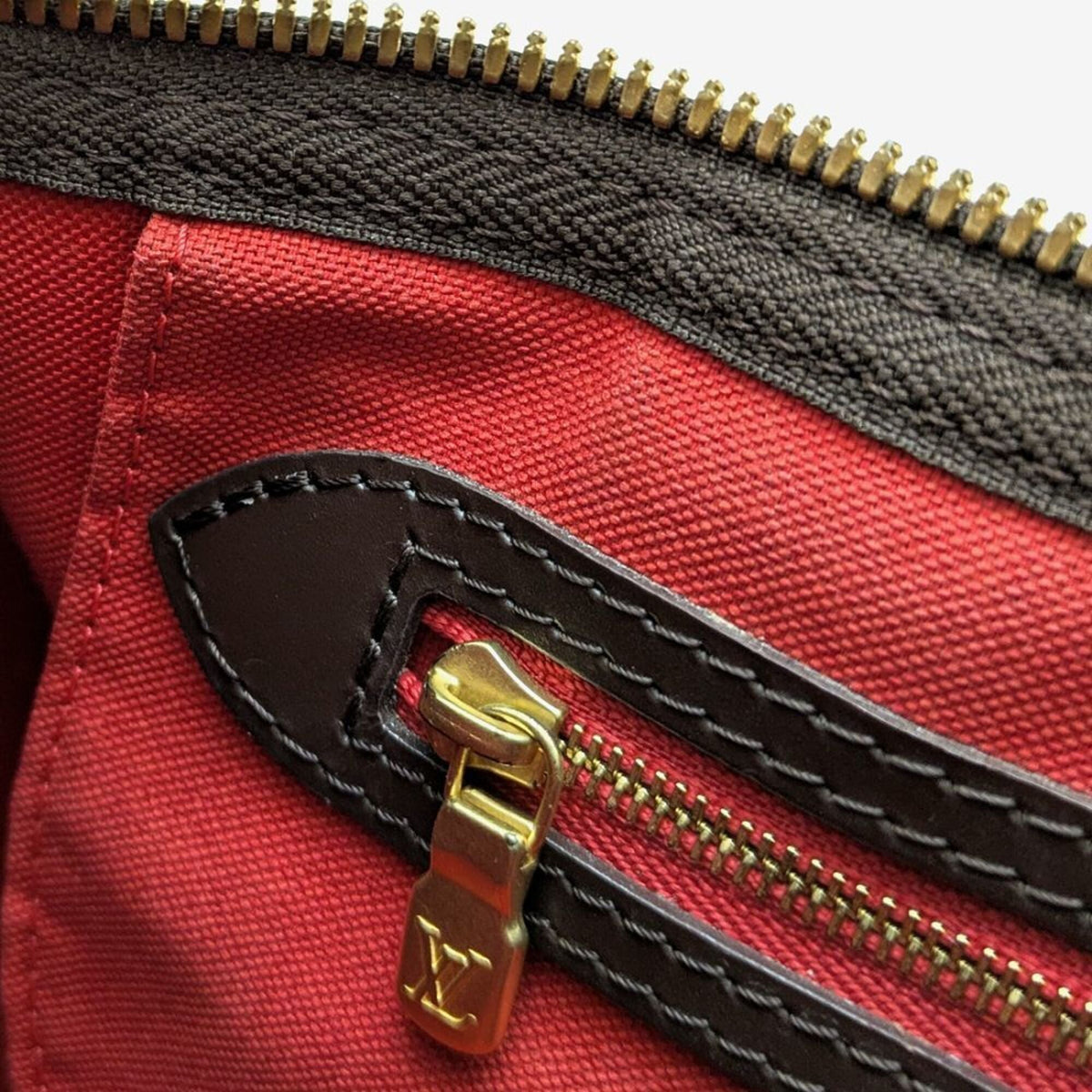 Louis Vuitton Damier Canvas Ebene Damier Canvas Handbag (Pre-Owned)