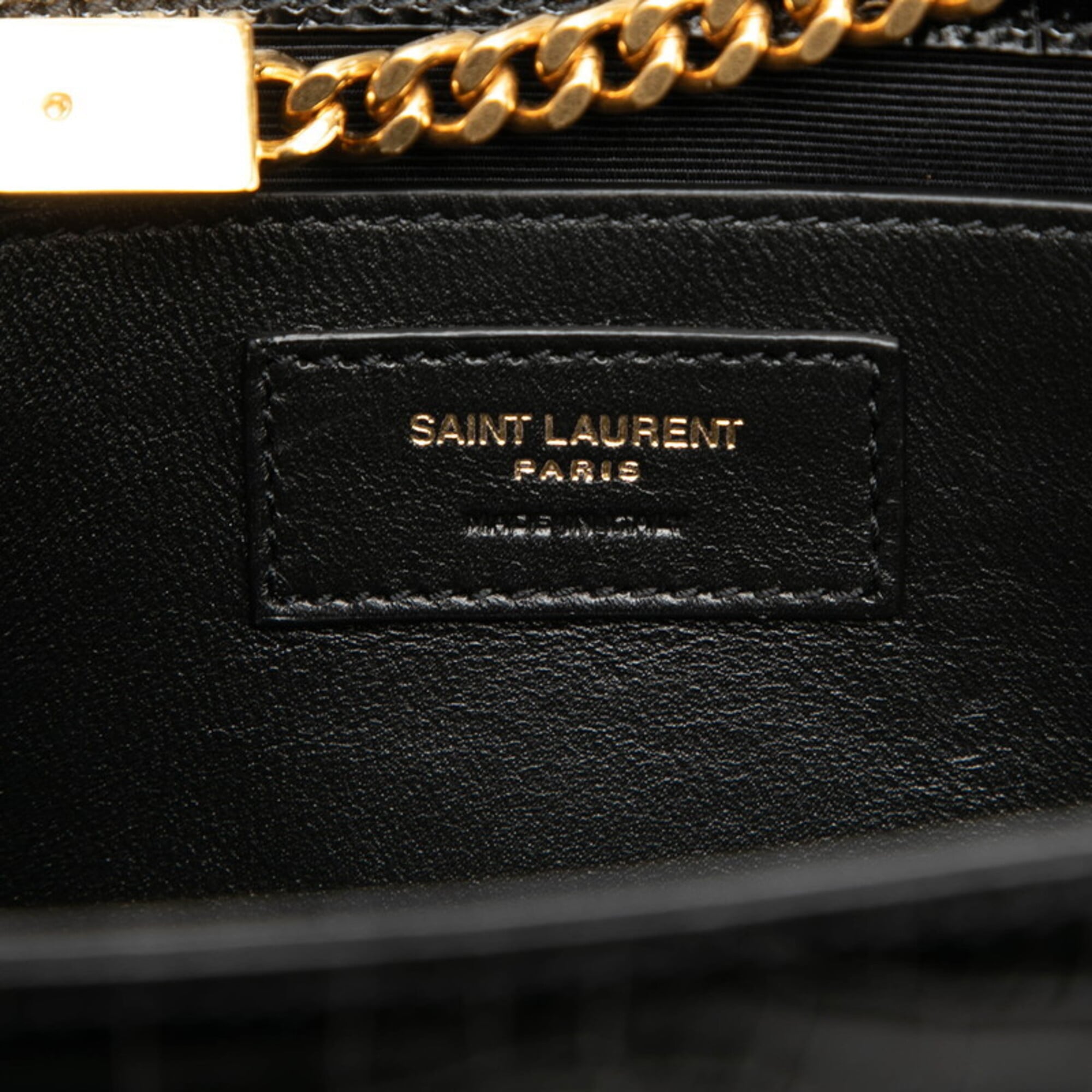 Saint Laurent Black Leather Shoulder Bag (Pre-Owned)