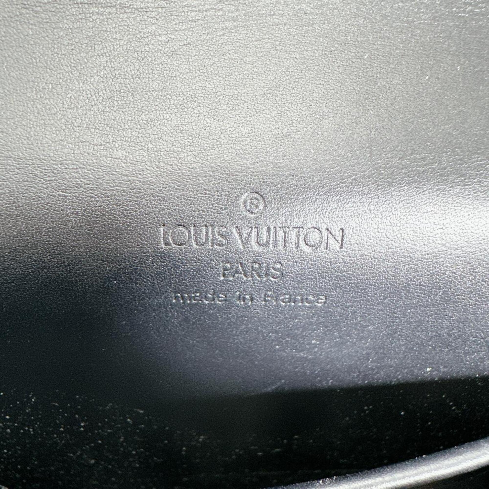Louis Vuitton Black Leather Shoulder Bag (Pre-Owned)
