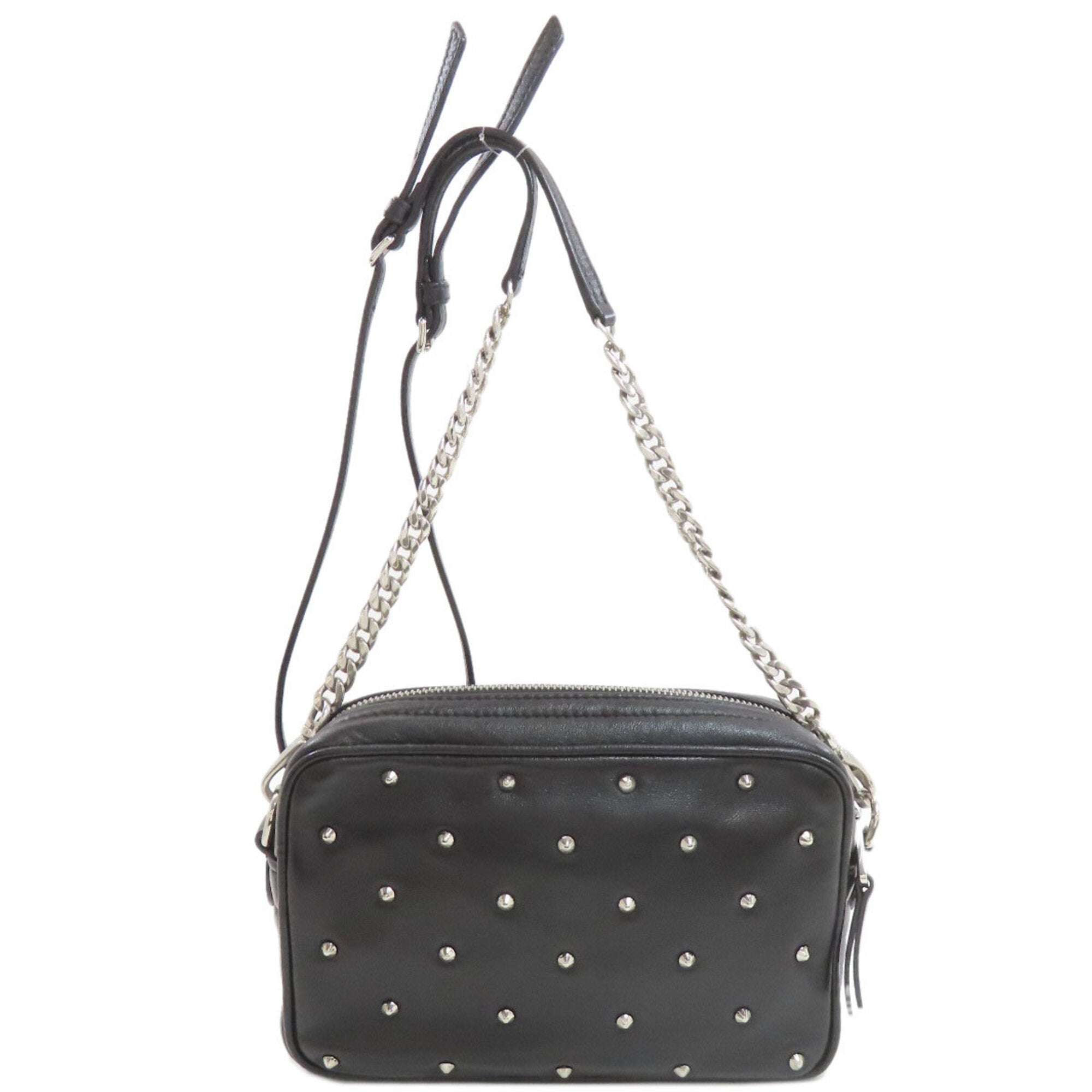Miu Miu Black Leather Shoulder Bag (Pre-Owned)