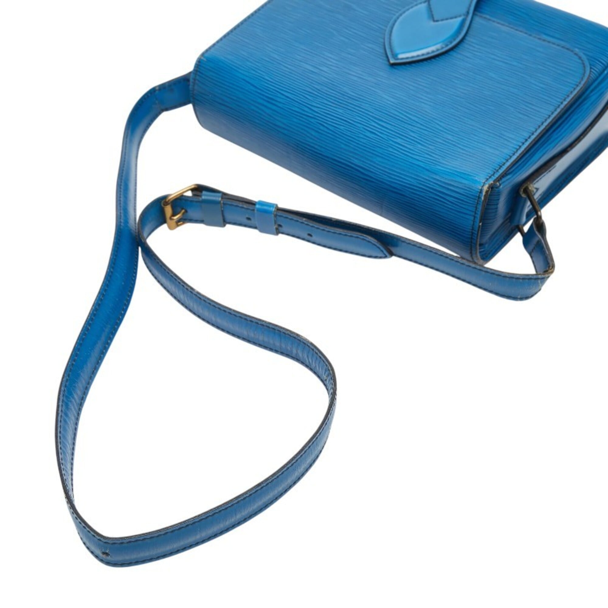 Louis Vuitton Toledo Blue Leather Shoulder Bag (Pre-Owned)