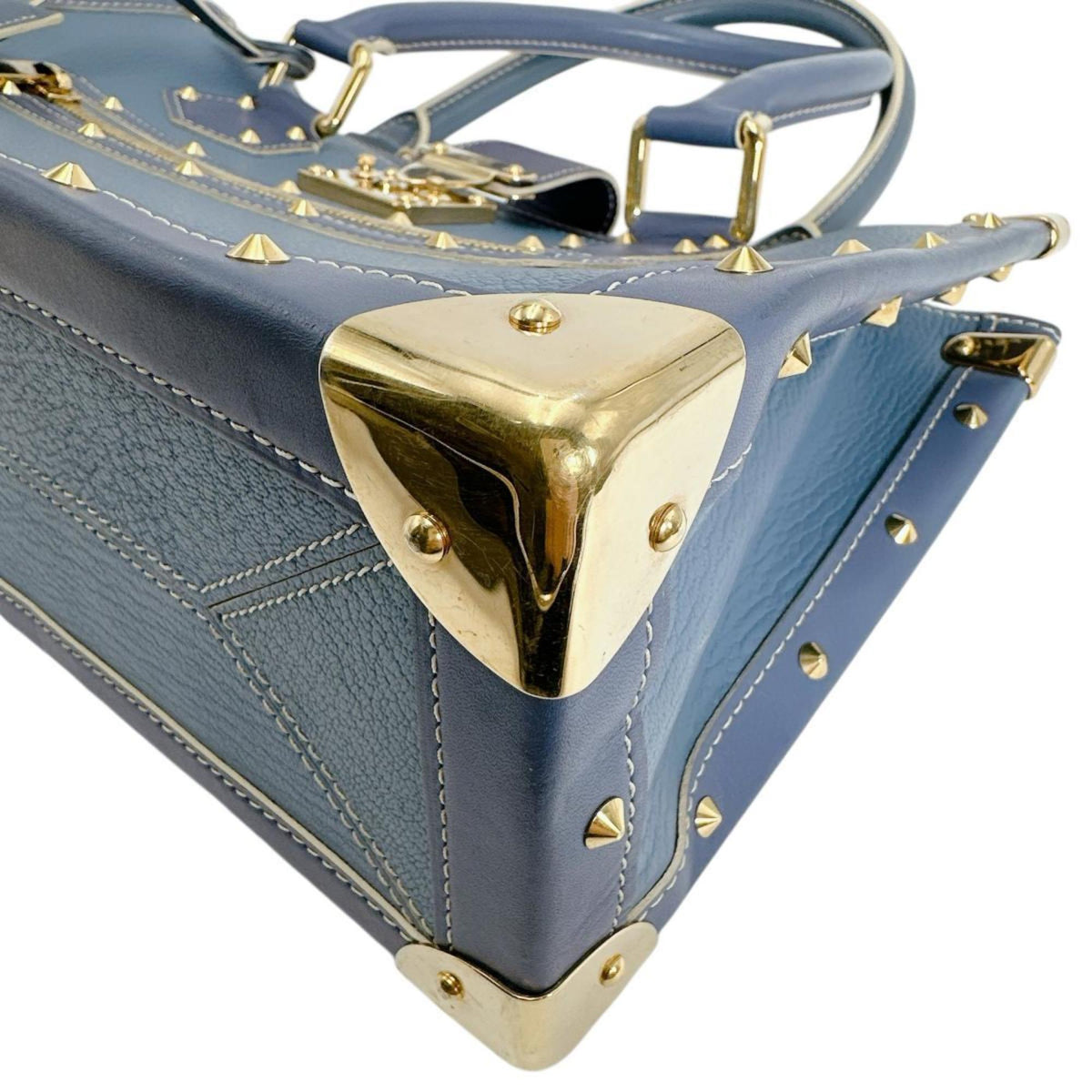 Louis Vuitton Blue Leather Handbag (Pre-Owned)