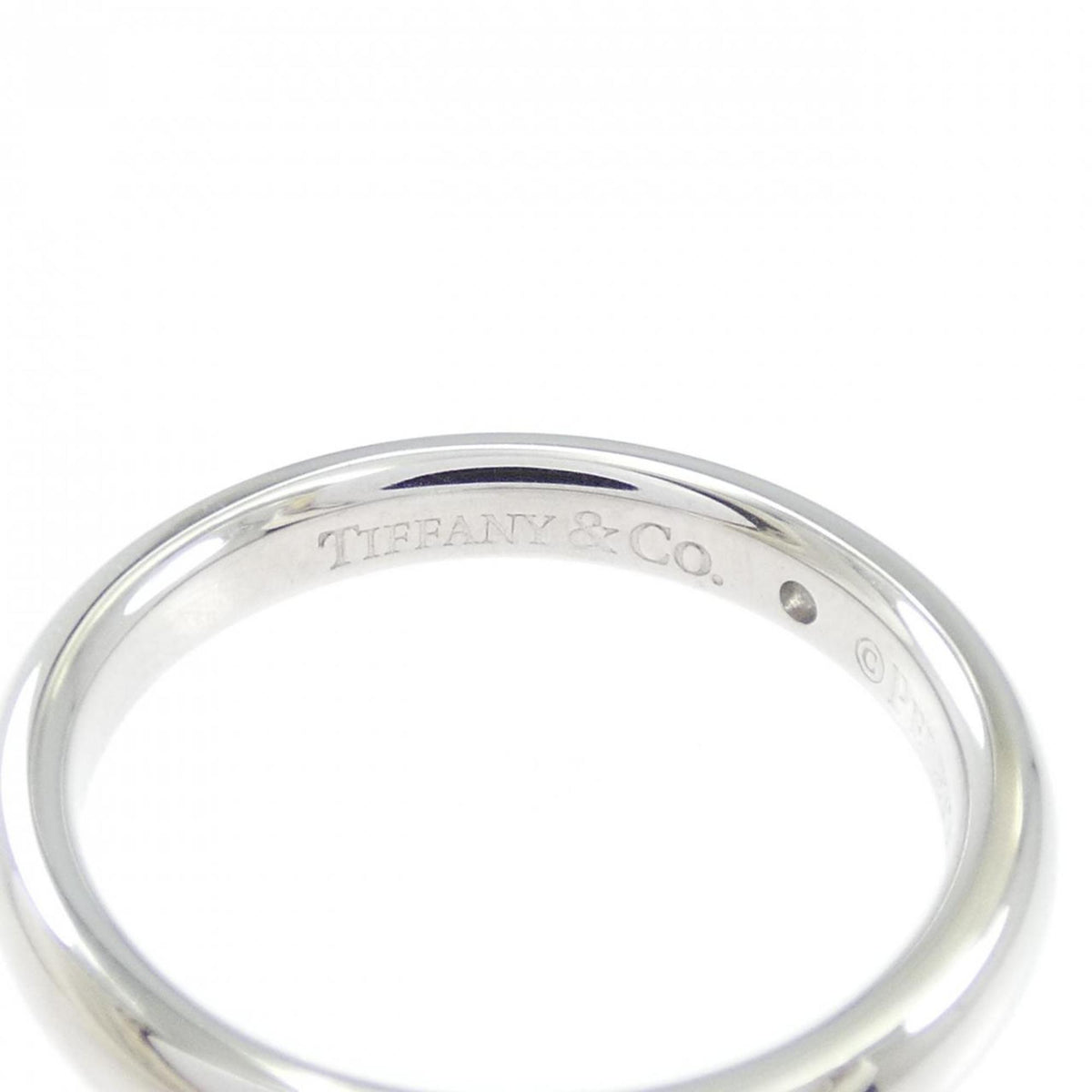 Tiffany Platinum Platinum 950 Band Ring (Pre-Owned)