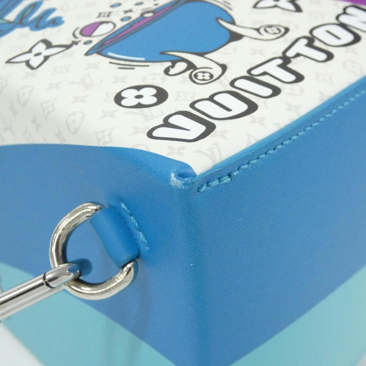 Louis Vuitton Blue Leather Shoulder Bag (Pre-Owned)