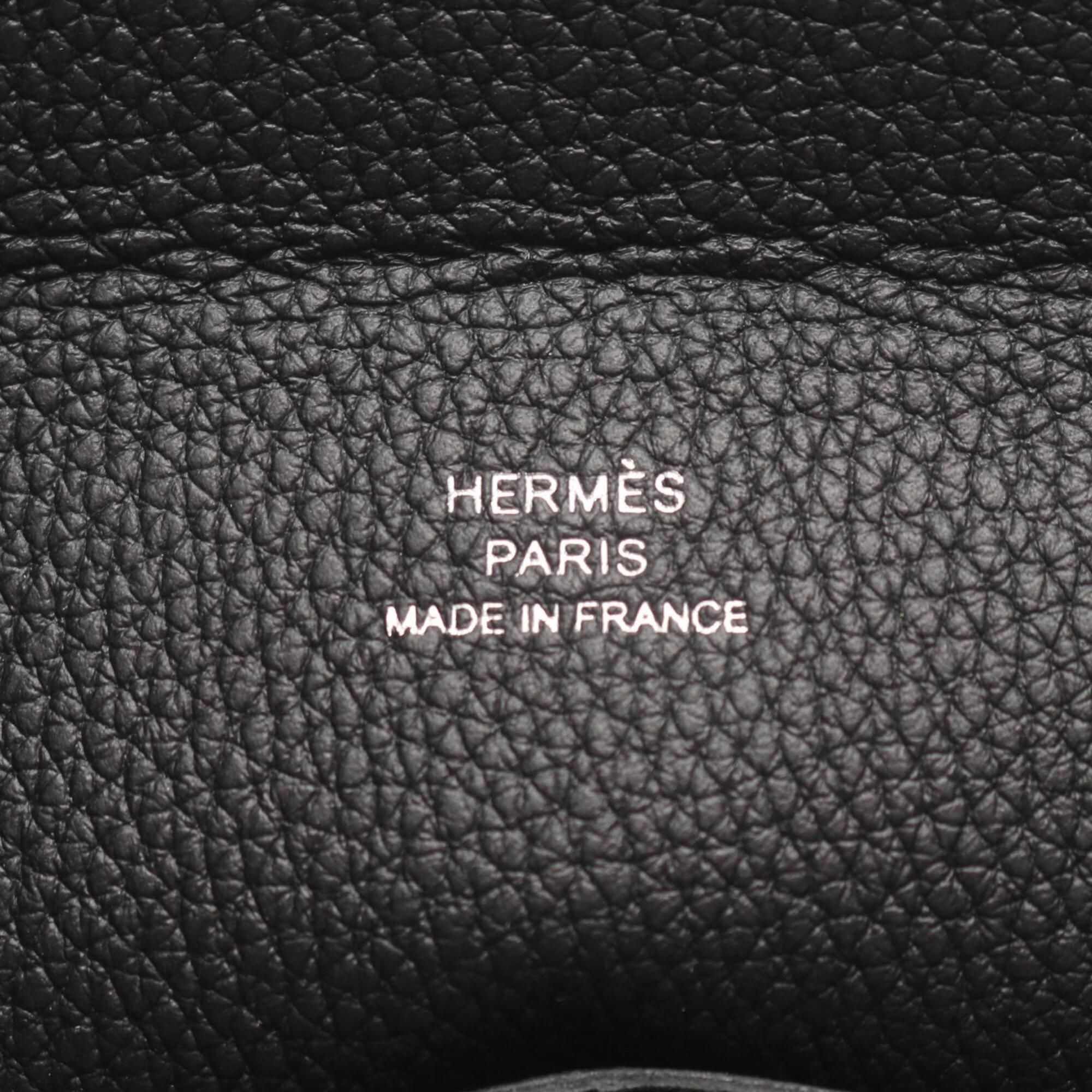 Hermes Black Togo Leather Handbag Shoulder Bag (Pre-Owned)