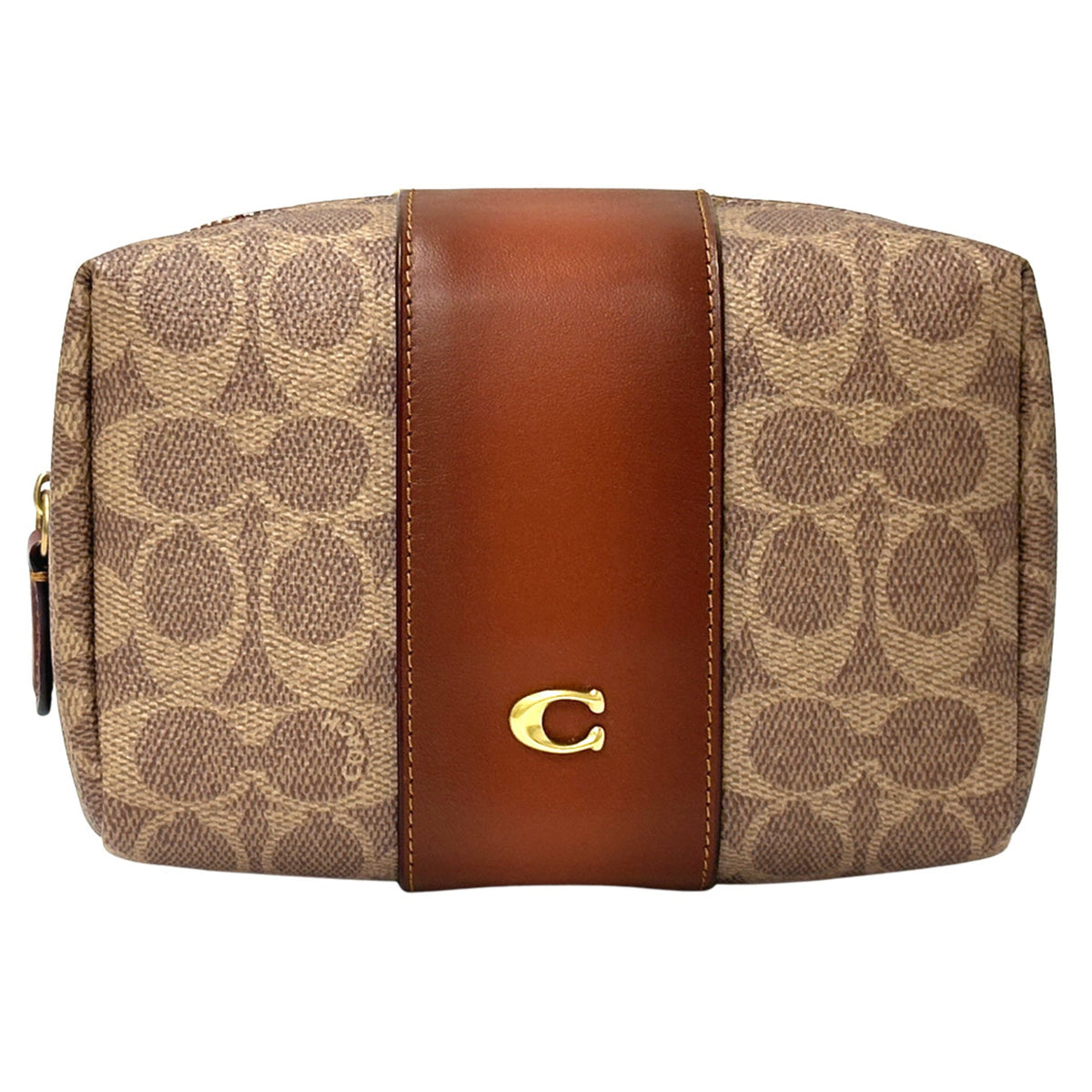 Coach Brown Pvc Handbag Pouch (Pre-Owned)