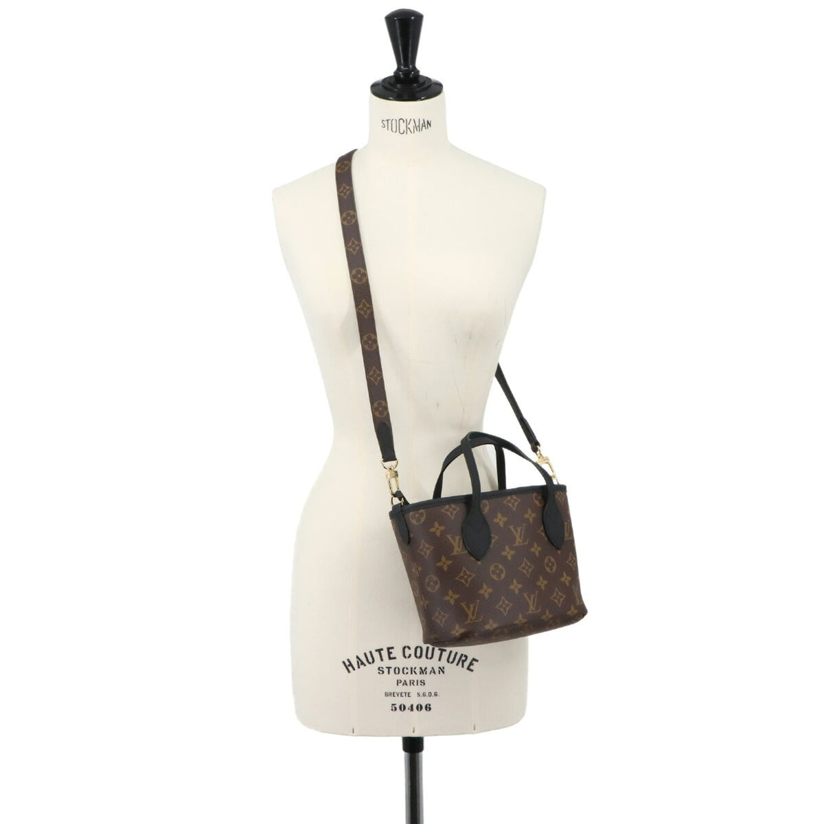 Louis Vuitton Monogram Noir Monogram Canvas Leather Handbag Pouch (Pre-Owned)
