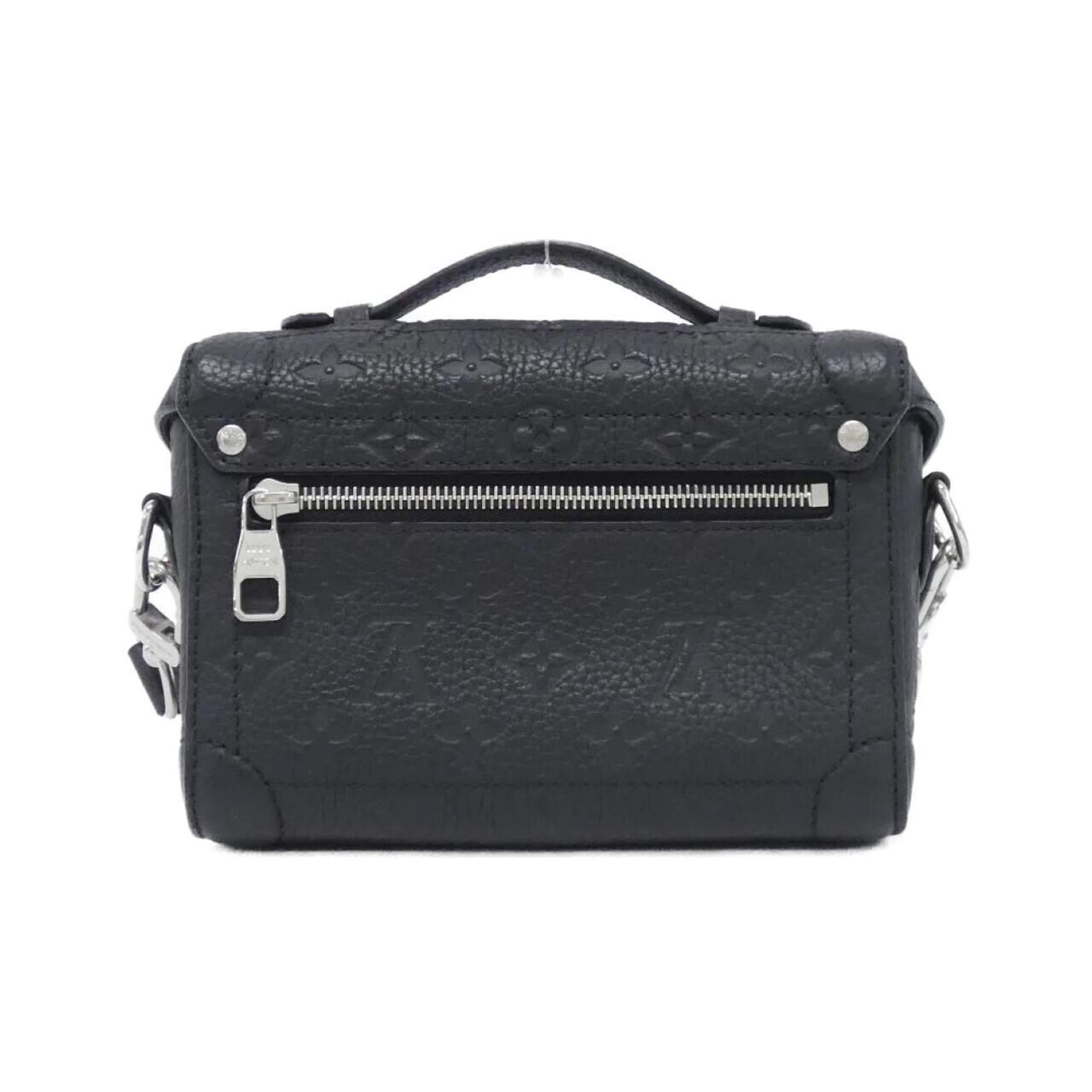 Louis Vuitton Black Leather Handbag (Pre-Owned)