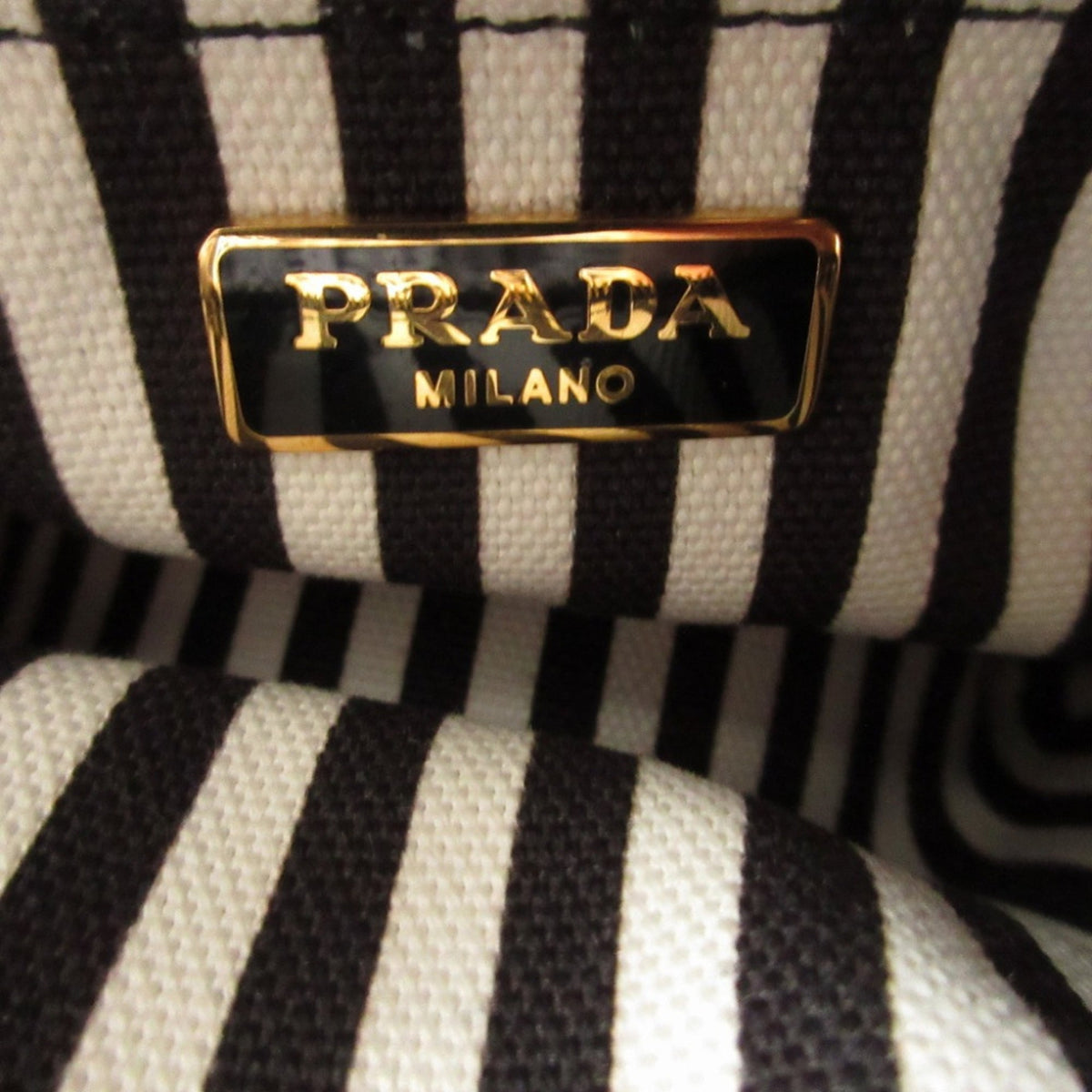 Prada Black Canvas Pouch (Pre-Owned)