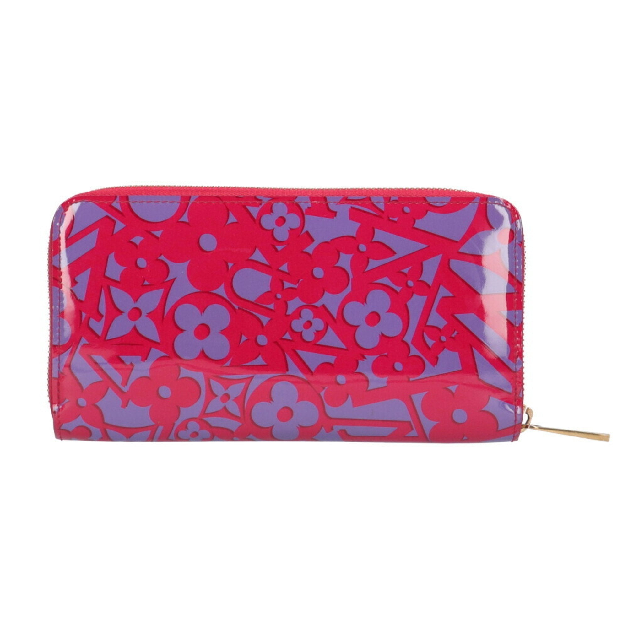 Louis Vuitton Indian Rose Pink Purple Vernis Long Wallet (Bi-Fold) (Pre-Owned)