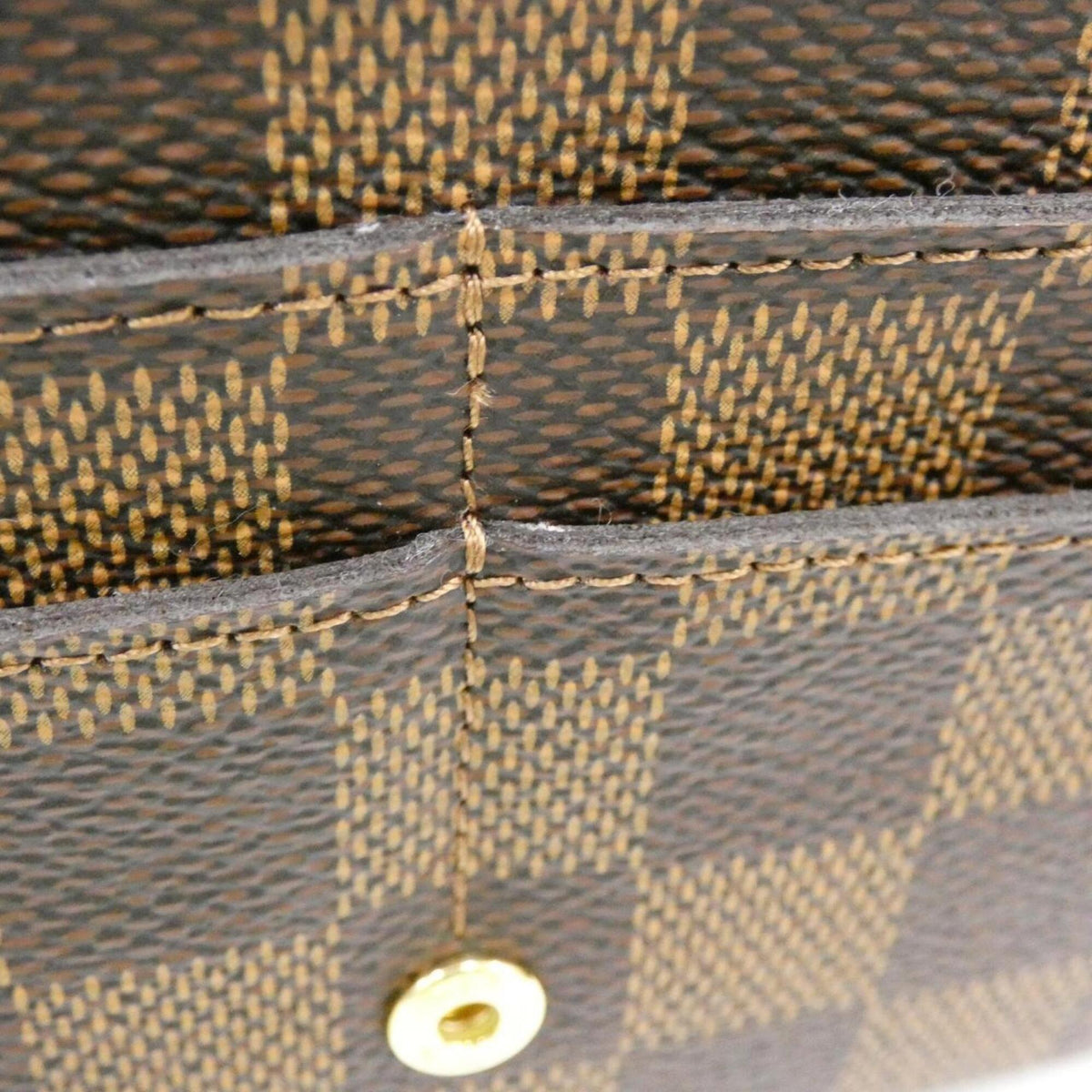 Louis Vuitton Ebene Coated Canvas Long Wallet (Bi-Fold) (Pre-Owned)