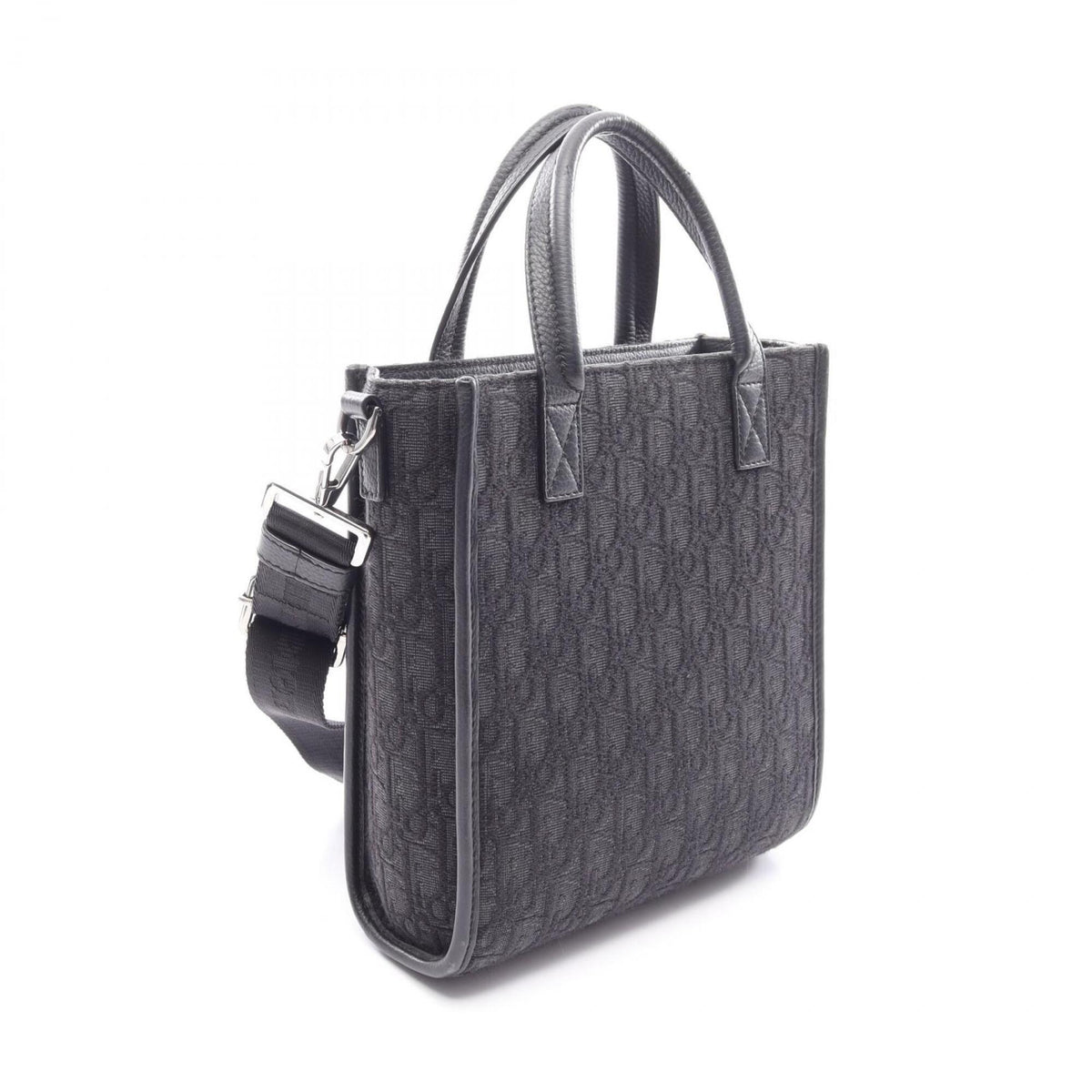 Christian Dior Black Canvas Leather Handbag (Pre-Owned)