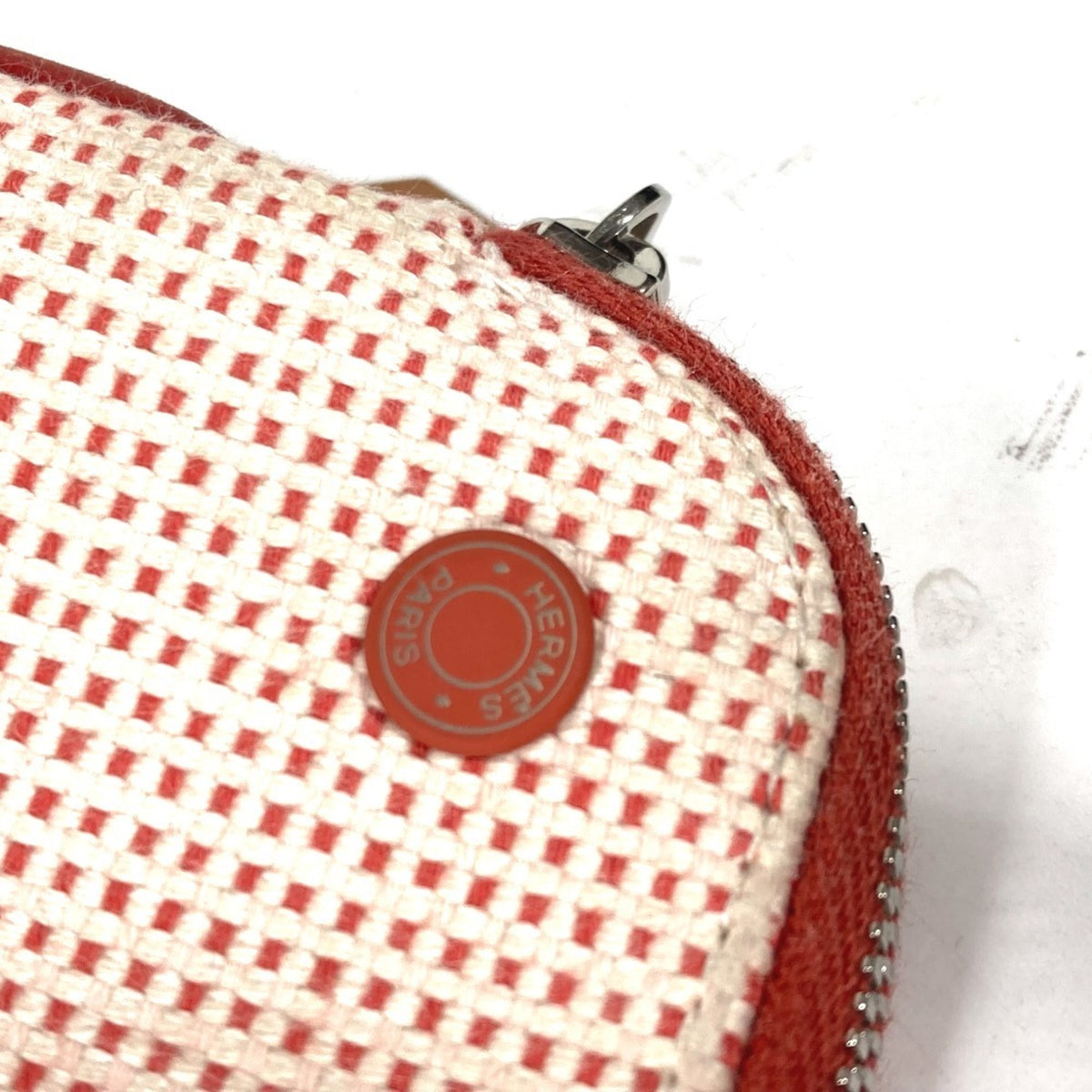 Hermes Orange Cotton Pouch (Pre-Owned)