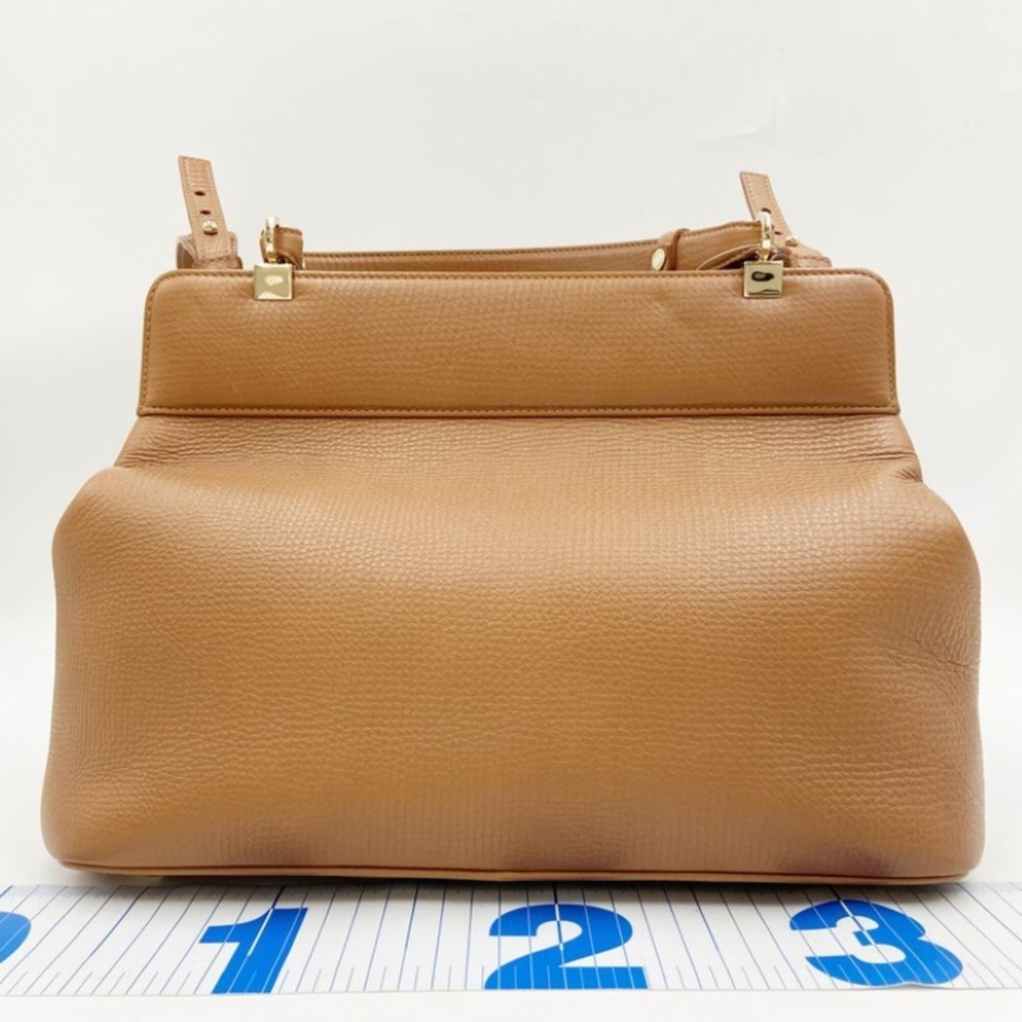 Bvlgari Beige Leather Handbag (Pre-Owned)